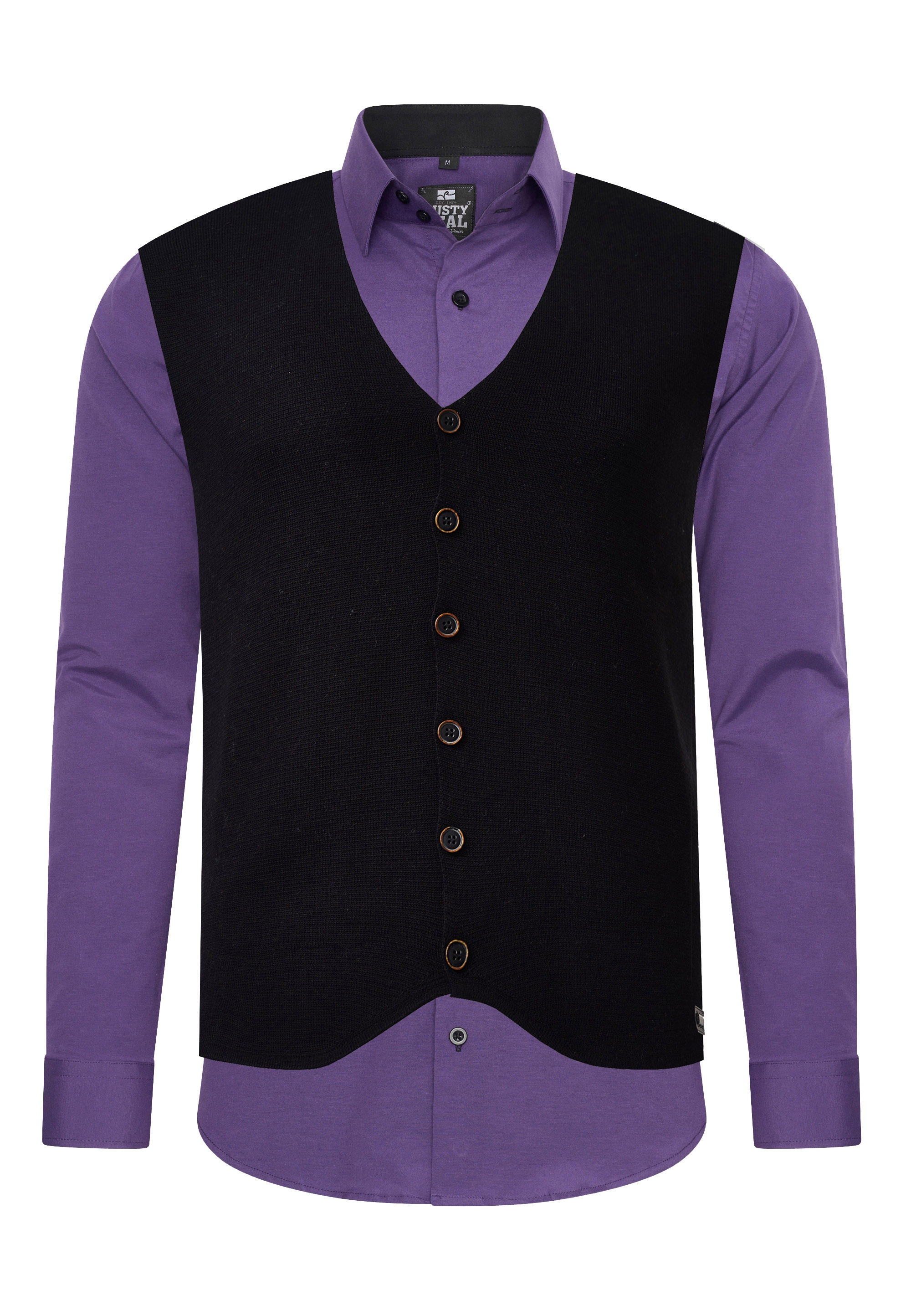 Rusty Neal Langarmhemd mit Weste