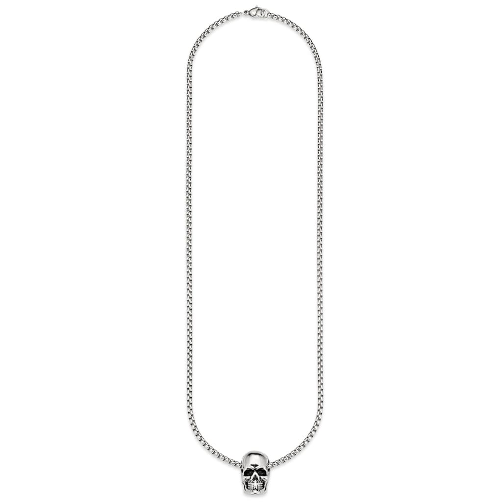 Bruno Banani Kette mit Anhänger »Schmuck Geschenk, Halskette Scull Totenkopf, Venezianerkette«