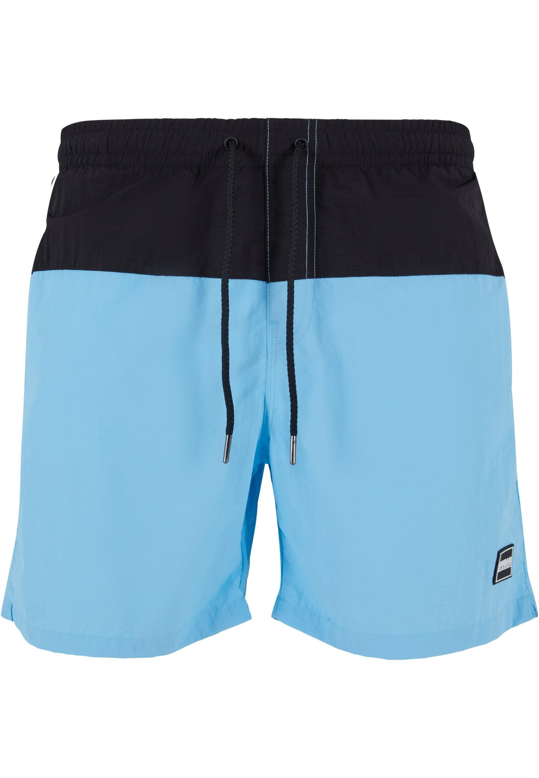 Urban Classics PATTERN SWIM SHORTS - Bañador - Black/negro