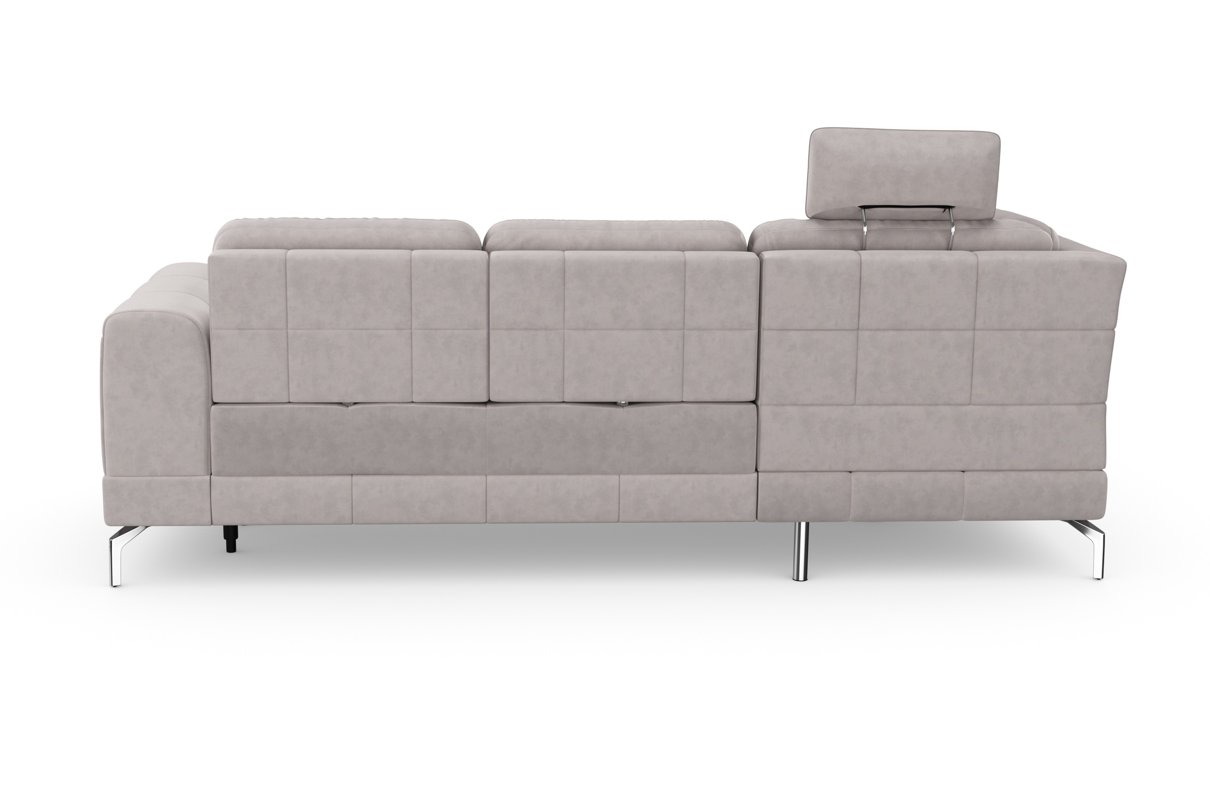 sit&more Ecksofa »Bendigo L-Form«, inklusive Sitztiefenverstellung, Bodenfreiheit 15 cm, in 2 Fußfarben