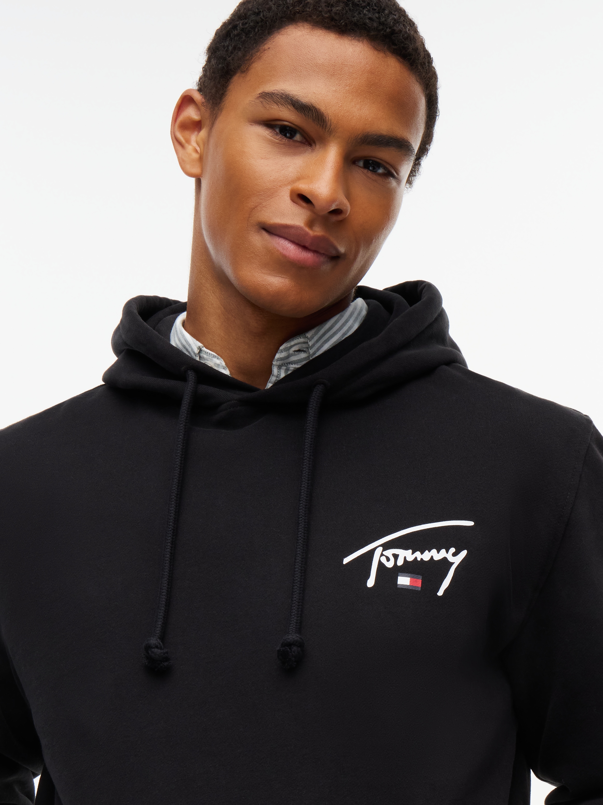 Tommy Jeans Kapuzensweatshirt »REGULAR ENTRY SIGNATURE HOOD«, Regular fit mit Kapuze
