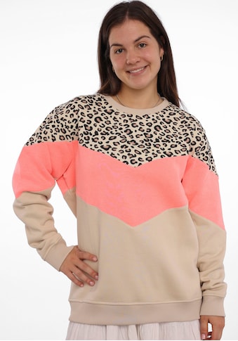 Sweatshirt »Konny«, mit Leo-Muster