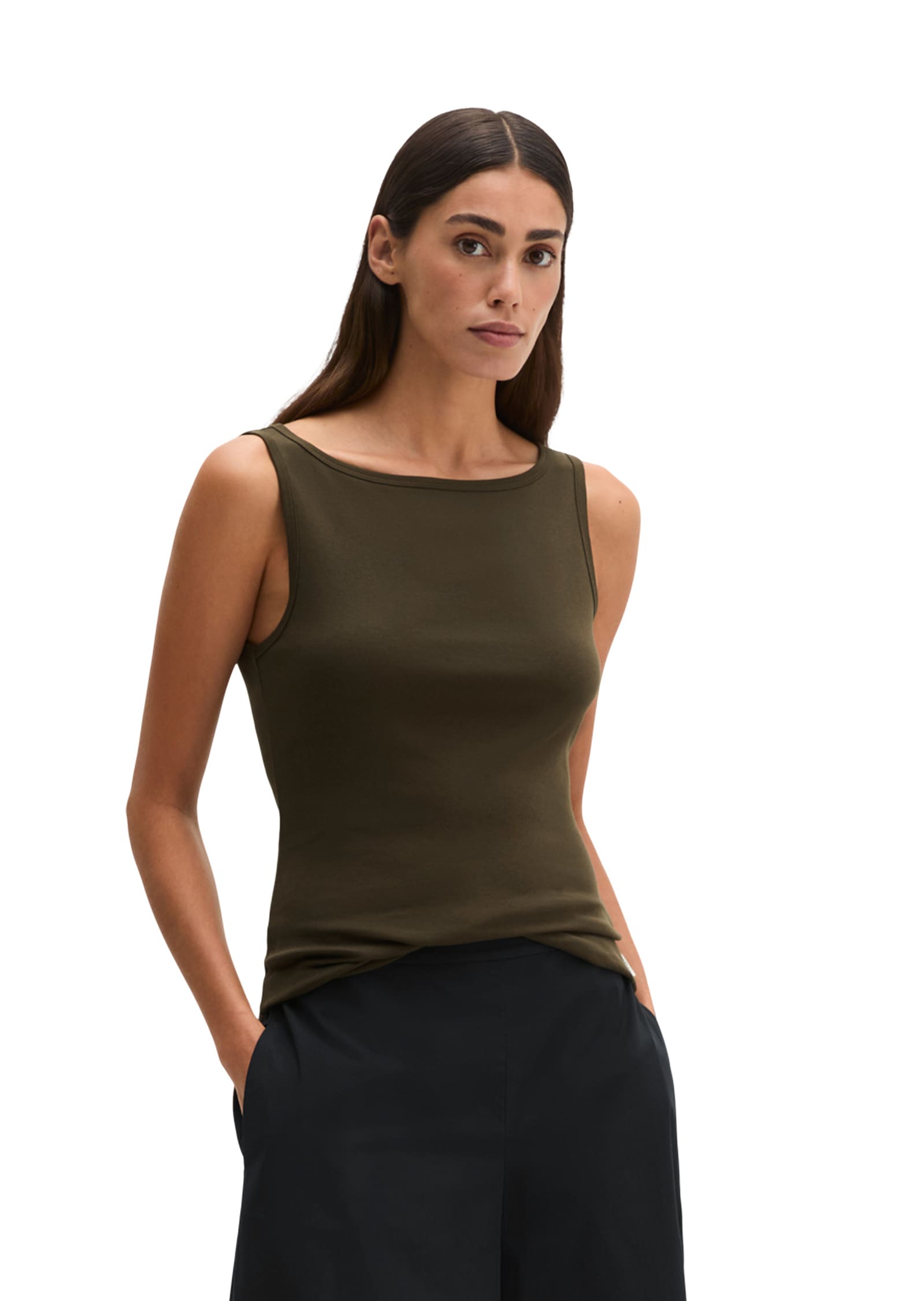 Marc OPolo "aus Organic-Cotton-Rib-Jersey"
