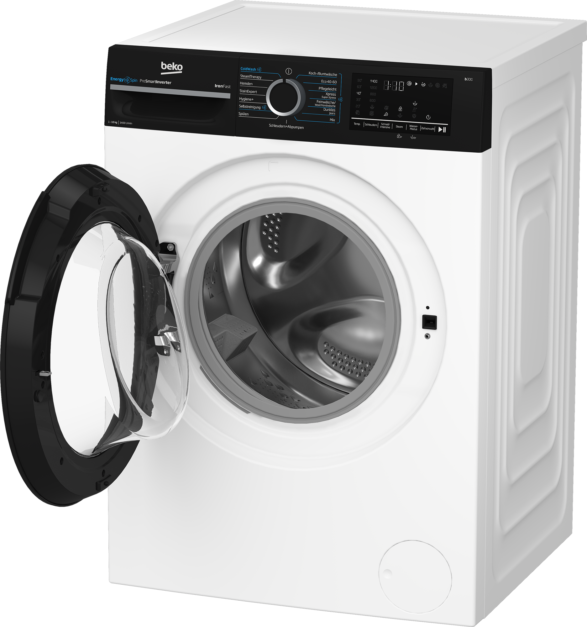 Thumbnail - BEKO Waschmaschine "BM3WFU41041W", 10 kg, 1400 U/min, Waschen mit EnergySpin: Bis zu 35 % Energie sparen – nicht nur in ...