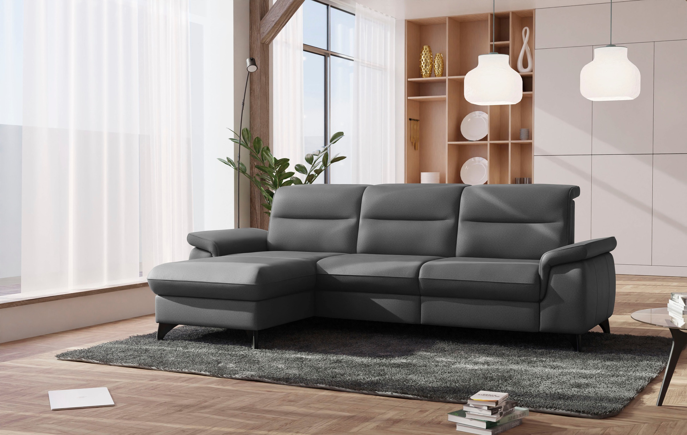 sit&more Ecksofa "Astoria L-Form" wahlweise mit motorischer Relaxfunktion günstig online kaufen