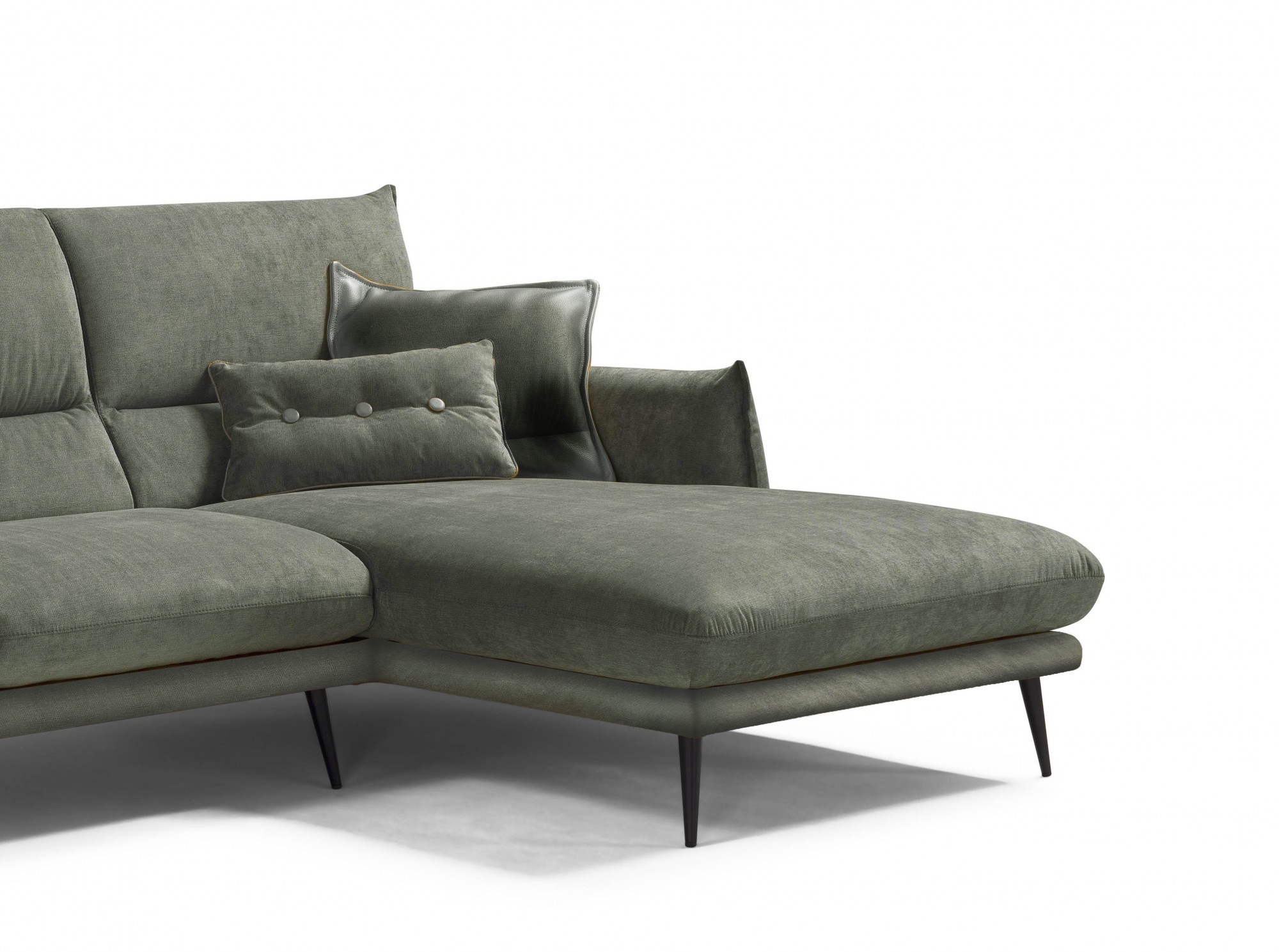 Egoitaliano Ecksofa »FUNNY, hochwertiges und aktuelles Design, bequeme Rückenlehne«, hochwertiger Sitzkomfort, L-Form