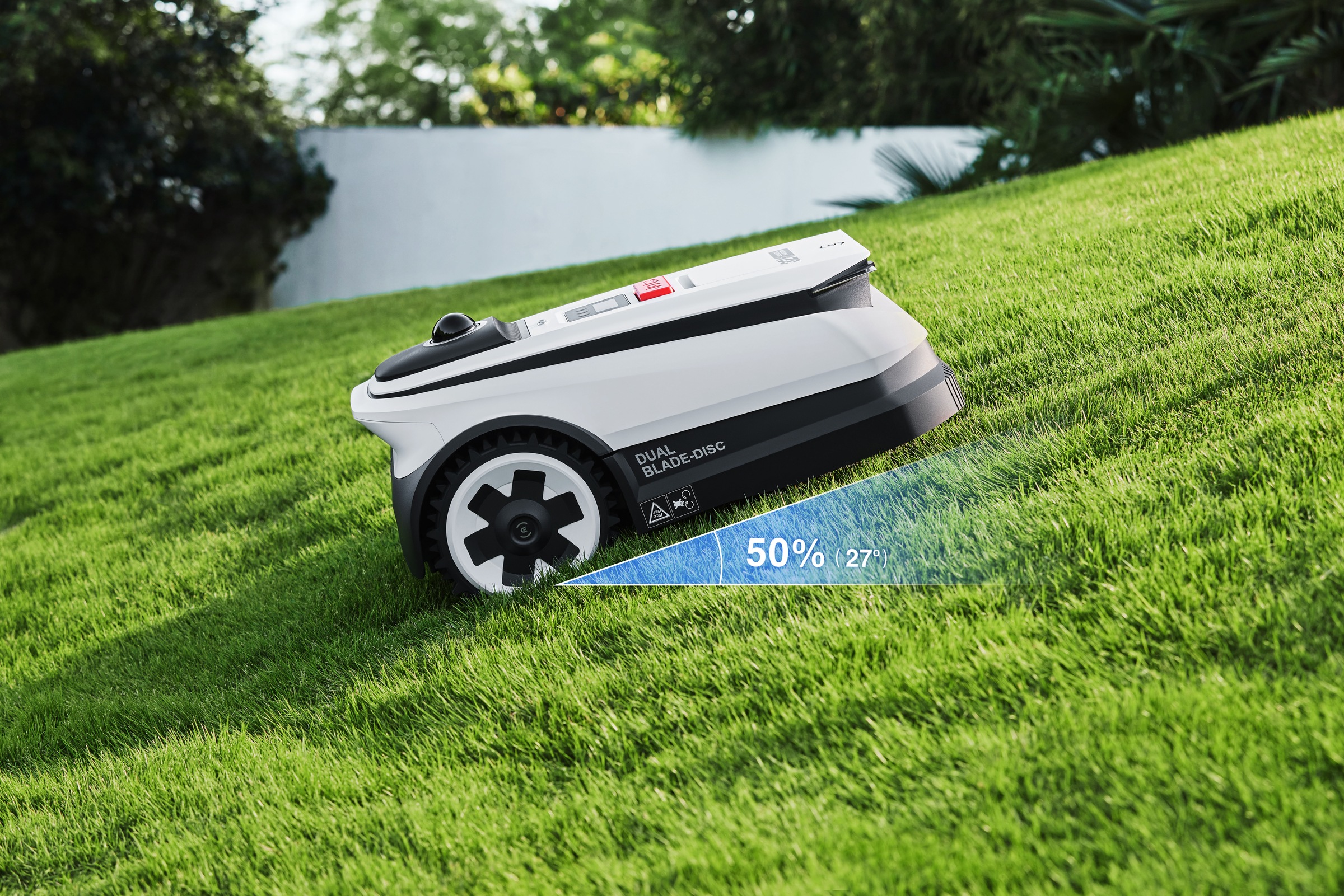 ECOVACS Rasenmähroboter »GOAT A1600 LiDAR PRO« Mäheffizienz von 400 m²/h, Trimmer (8500 rpm),   Dual-LiDAR Navigation, leistungsstarker 32-V Energieplattform