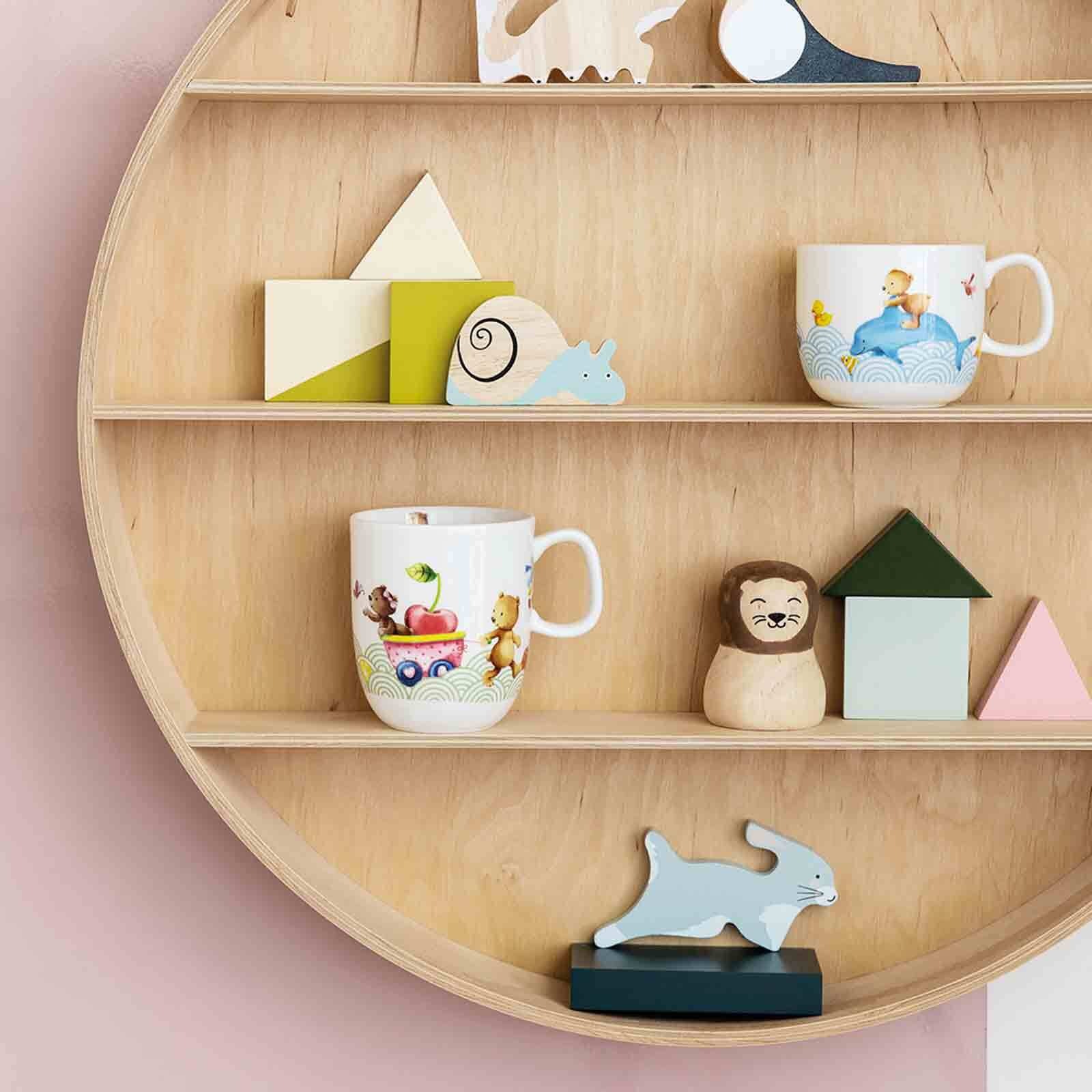 Villeroy & Boch Kindergeschirr-Set »Frühstücksset Happy as a Bear 2er Set bunt« Spülmaschinenfest, Mikrowellensicher