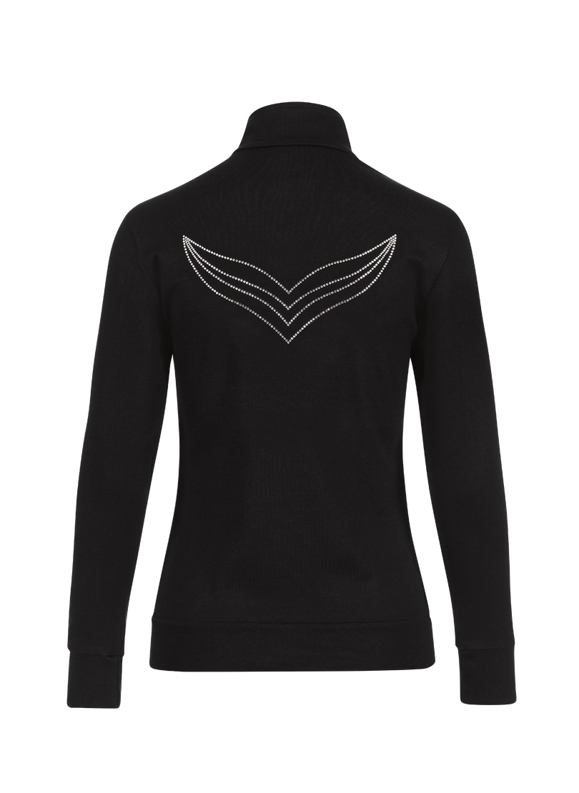 Trigema Sweatjacke »TRIGEMA Jacke mit Kristallsteinen«