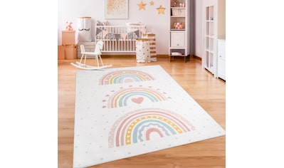 Kinderteppich »Eliz 392«, rechteckig, Kurzflor, Spielteppich, Patchwork-Muster, Motiv...