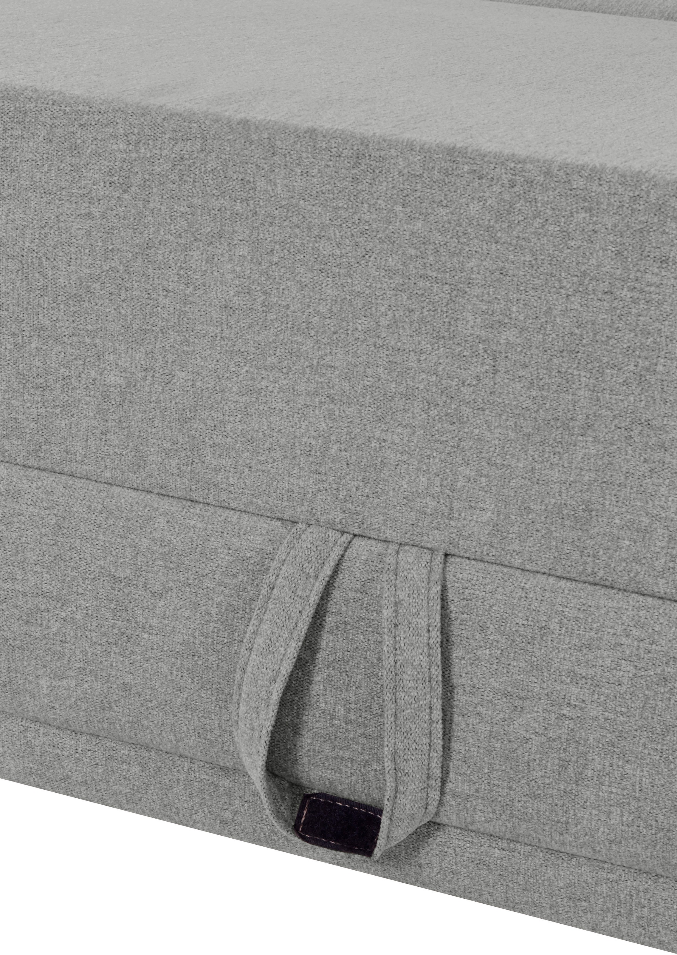 INOSIGN Ecksofa »Cardiz L-Form«, inkl.Kopfteilverstellung und Federkern wahlweise mit Bettfunktion