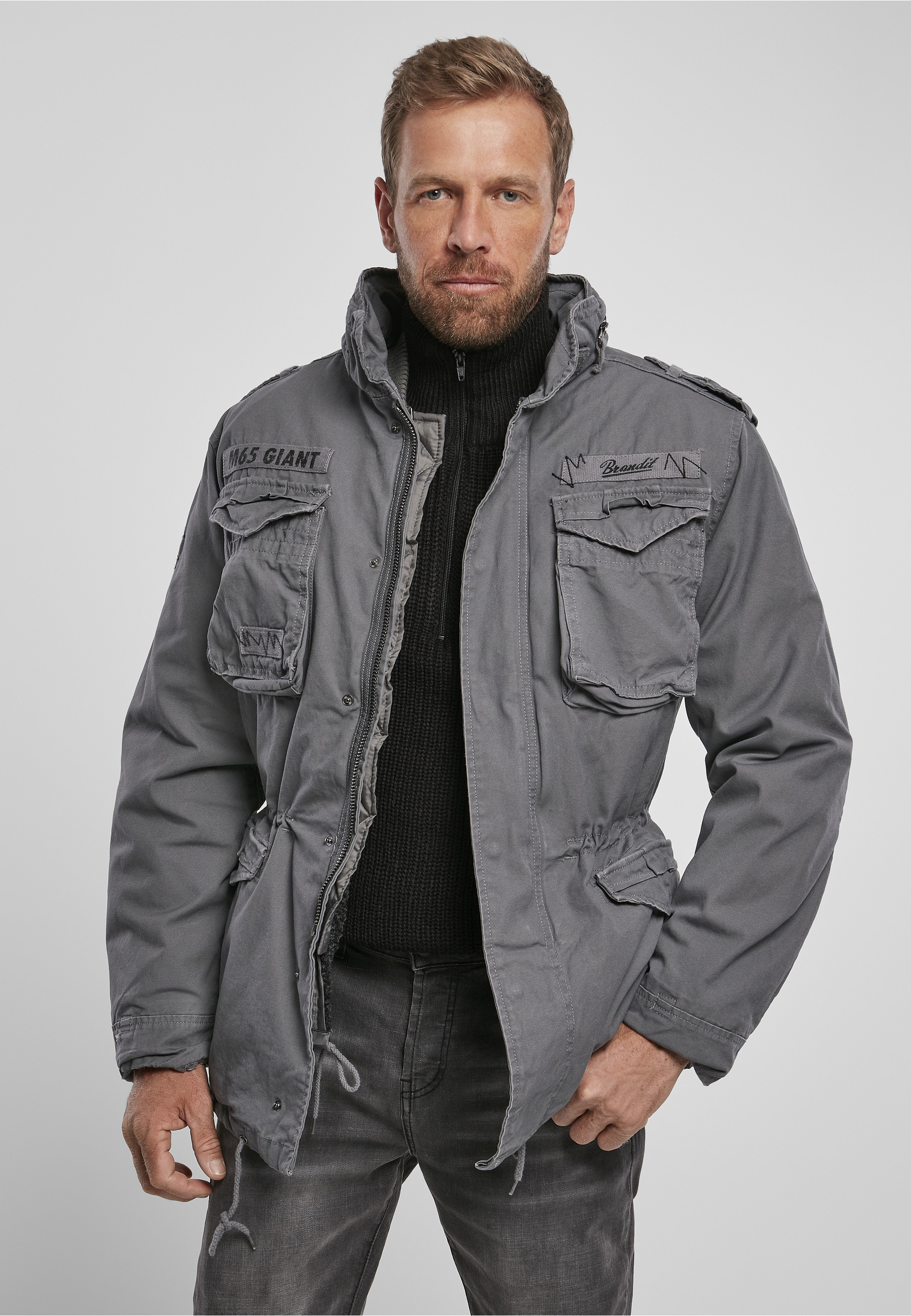 Brandit Winterjacke »Brandit Herren M-65 Giant Jacket« 1 Stk. tlg. ohne Kapuze