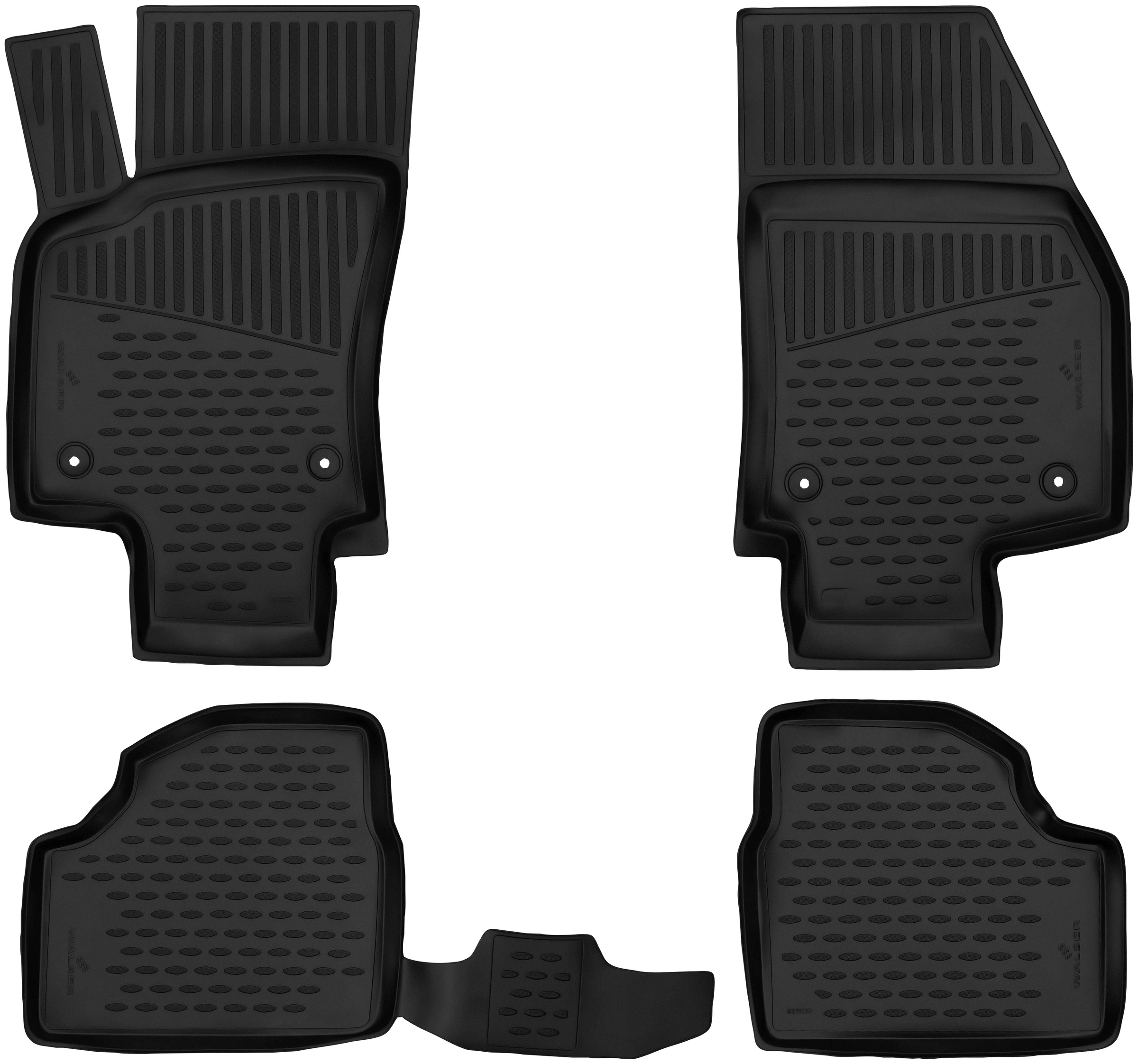 WALSER Passform-Fußmatten »XTR«, (4 St.), für Opel Astra H 01/2004 -  05/2014, Astra H Caravan 08/2004 - 05/2014 auf Raten | BAUR