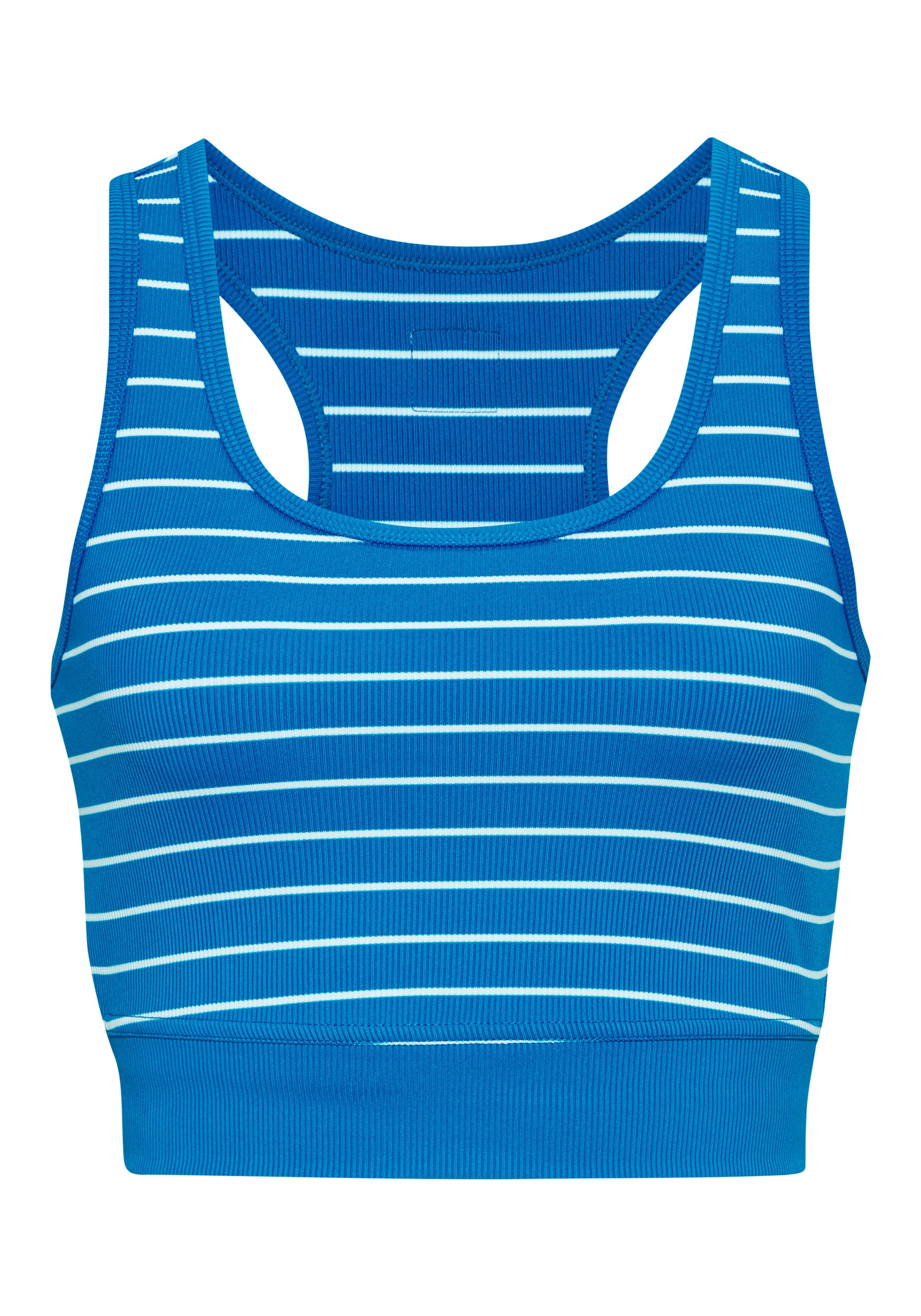 LASCANA ACTIVE Sporttop aus Rippmaterial, gestreift