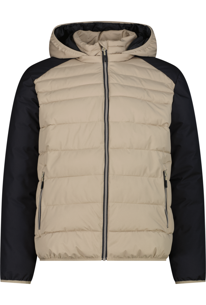CMP Steppjacke »MAN JACKET SNAPS HOOD« mit Kapuze Clima Protect®, Sorona® Flock, wasserabweisend