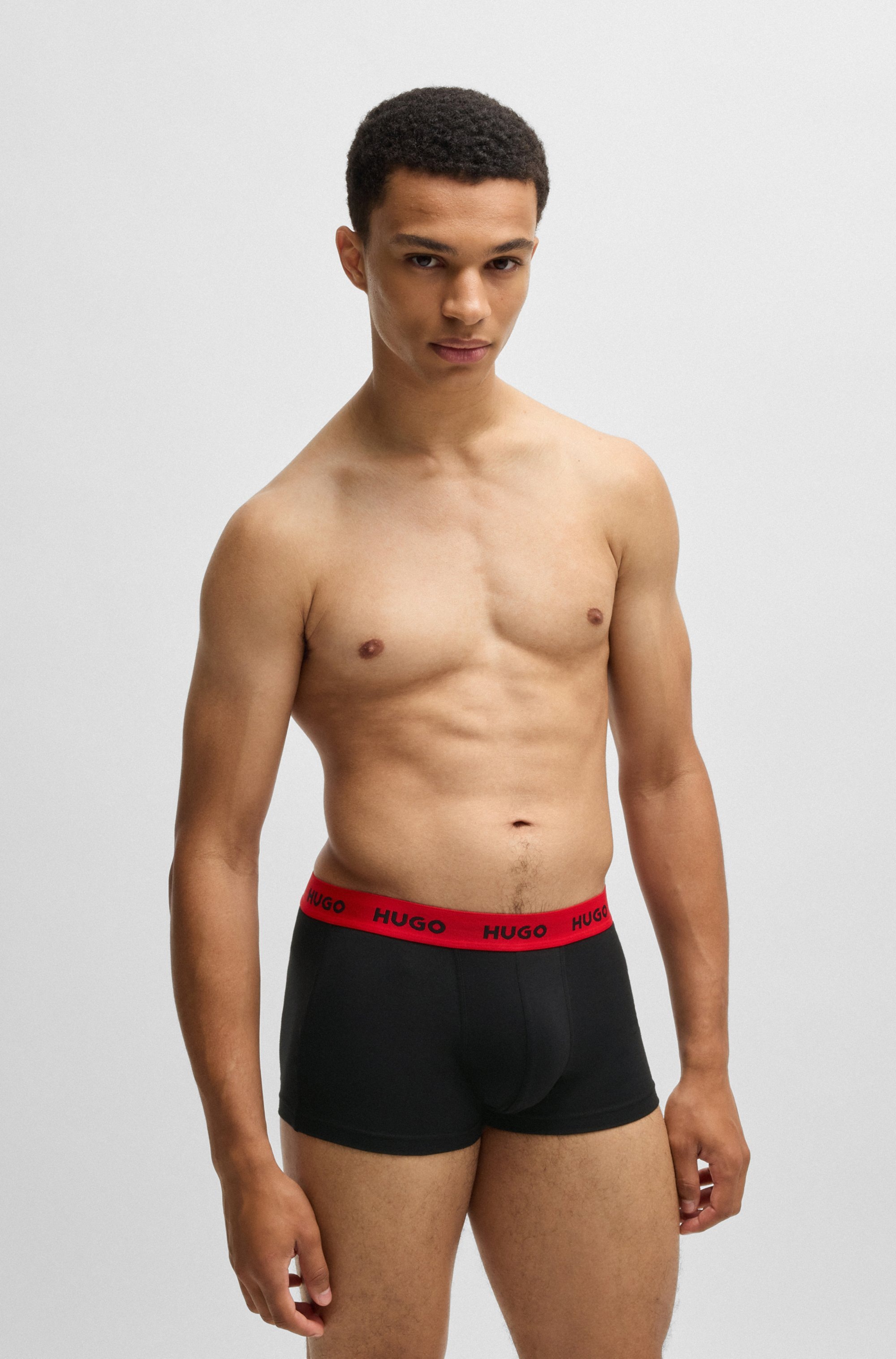 HUGO Underwear Trunk »TRUNK TRIPLET PACK«, (Packung, 3 St.), mit Logoschriftzug auf dem Bund