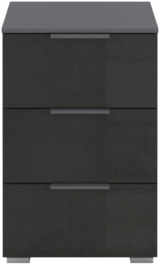 rauch Nachtkommode »Nachttisch Nachtkonsole AGORDO in Dekor- oder Hochglanzfront«, (in zwei Griff-Farben, Breite 40 cm), mit 3 geräumigen Schubladen für viel Stauraum MADE IN GERMANY