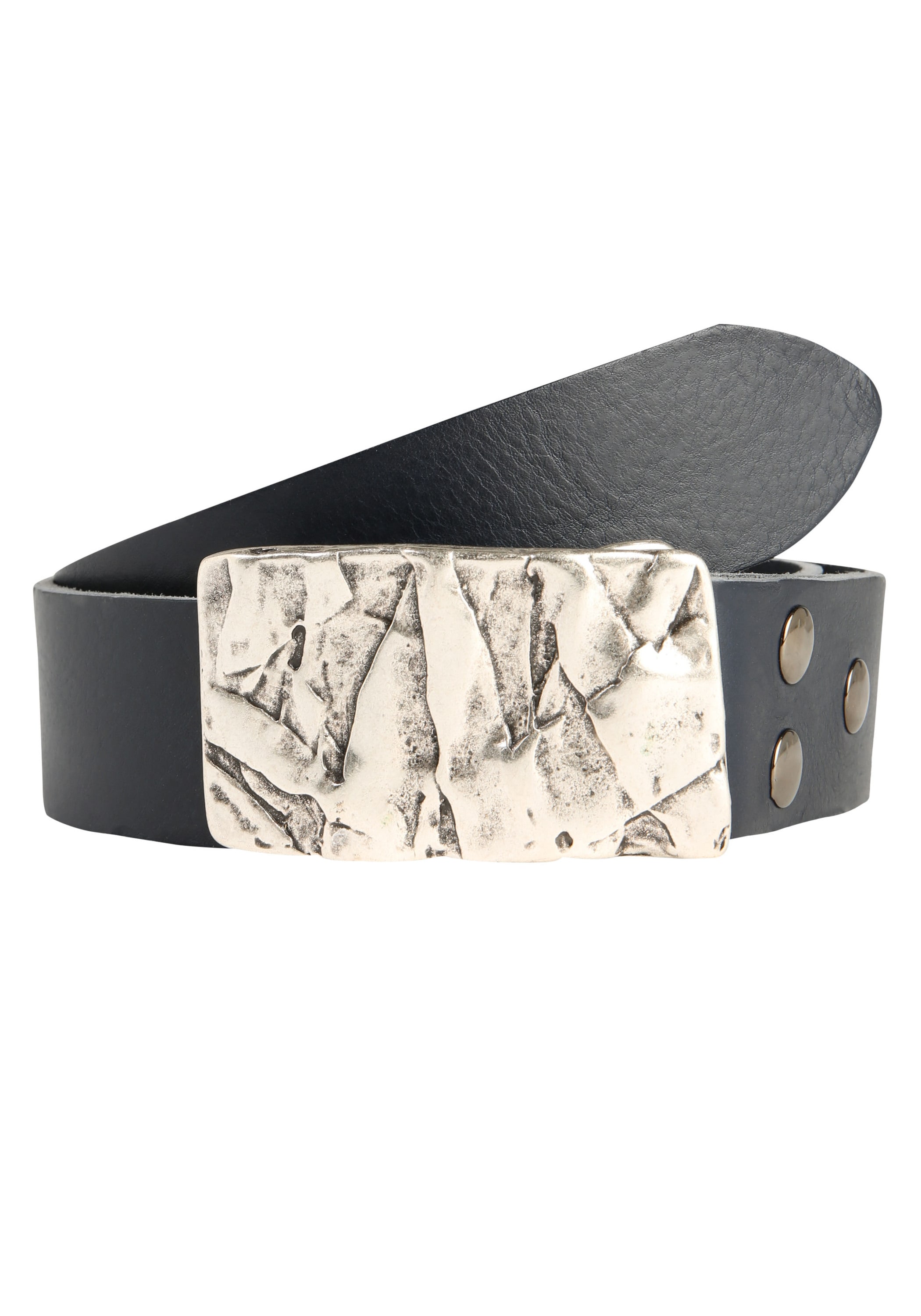 Rettungsring Gürtel Ledergürtel ""Soft Boom Navy", mit austauschbarer Schli günstig online kaufen