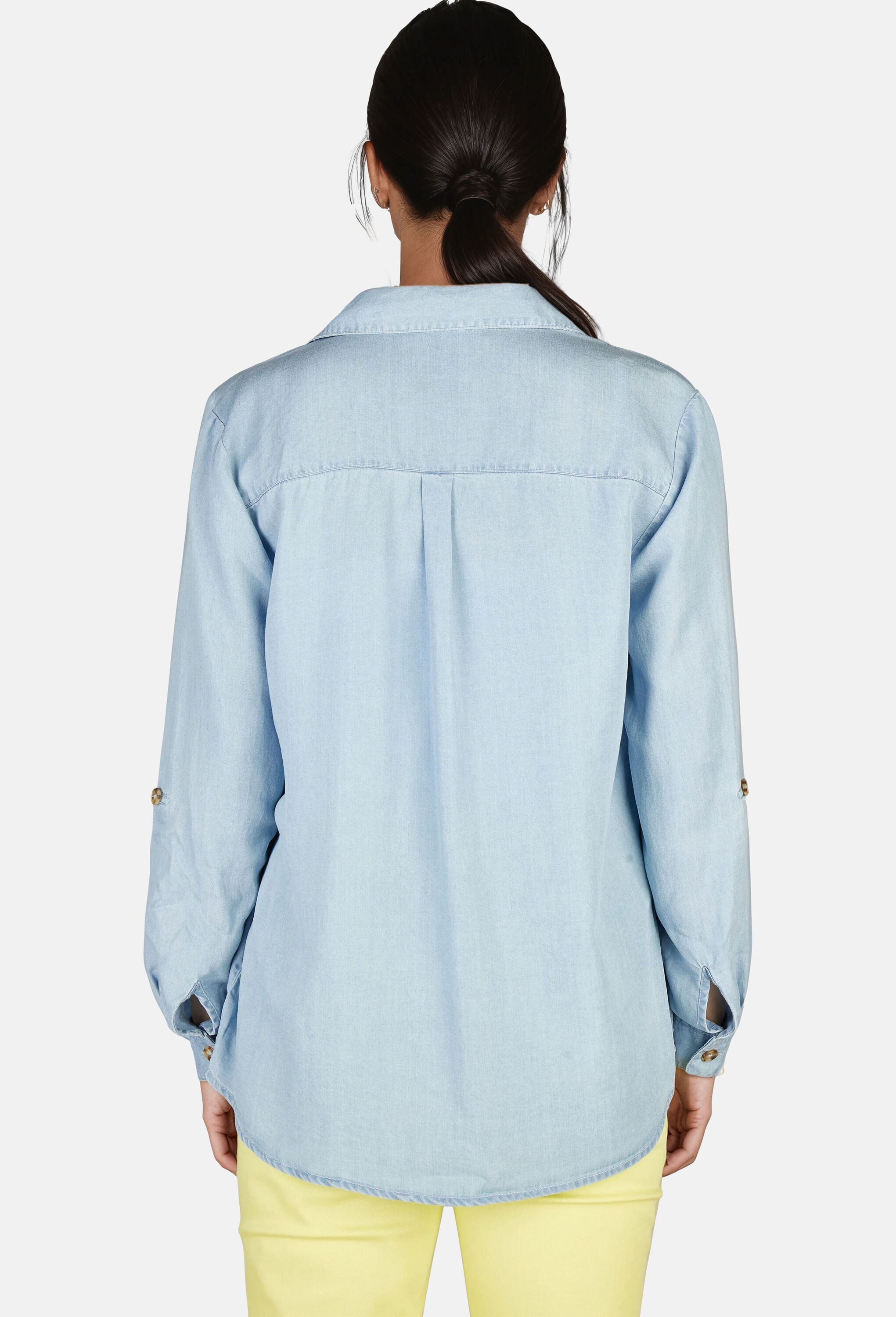 NAVIGAZIONE Jeansbluse »NAVIGAZIONE Bluse« leichter Denimstoff