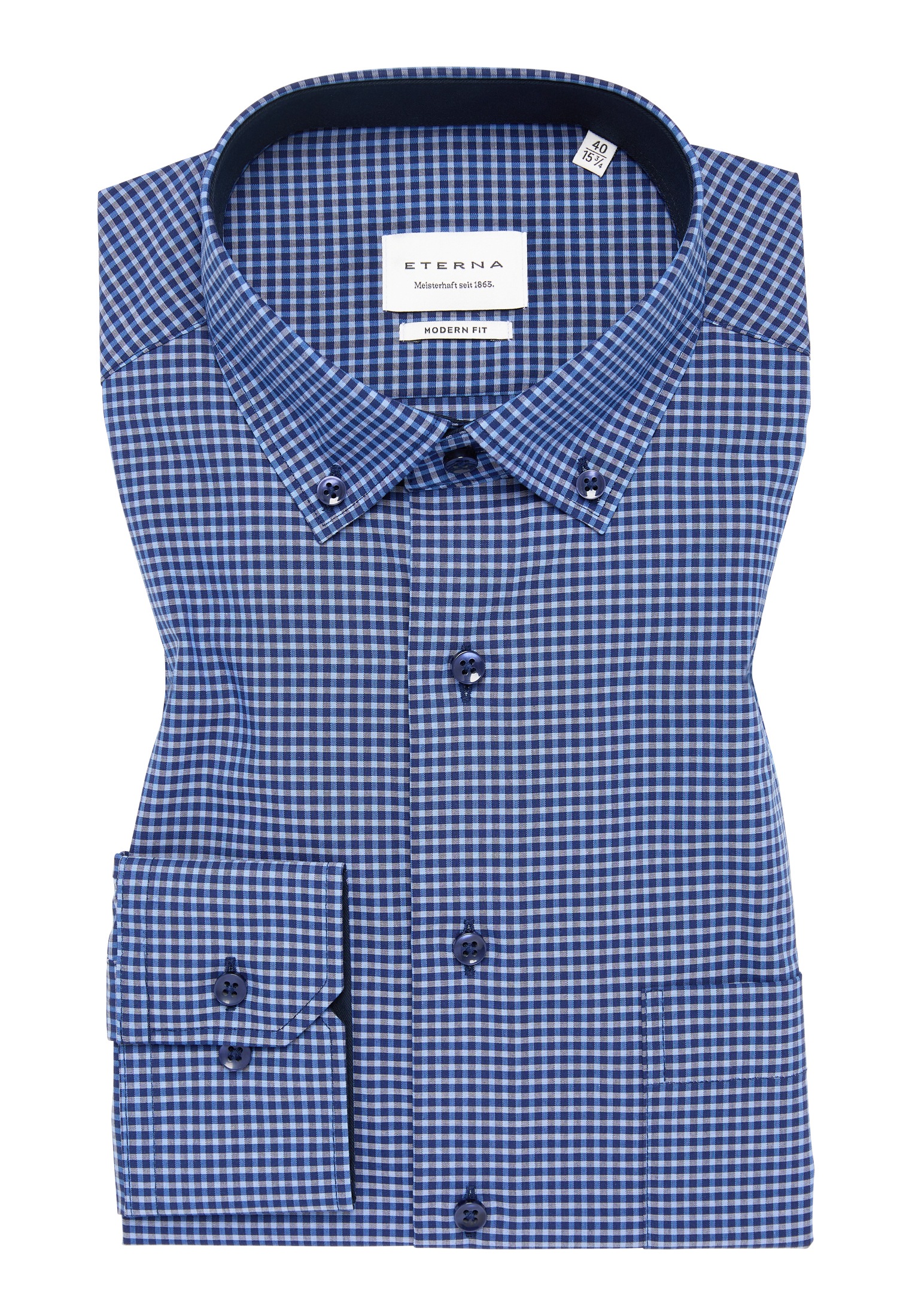 Eterna Langarmhemd »MODERN FIT«, NON IRON (bügelfrei)