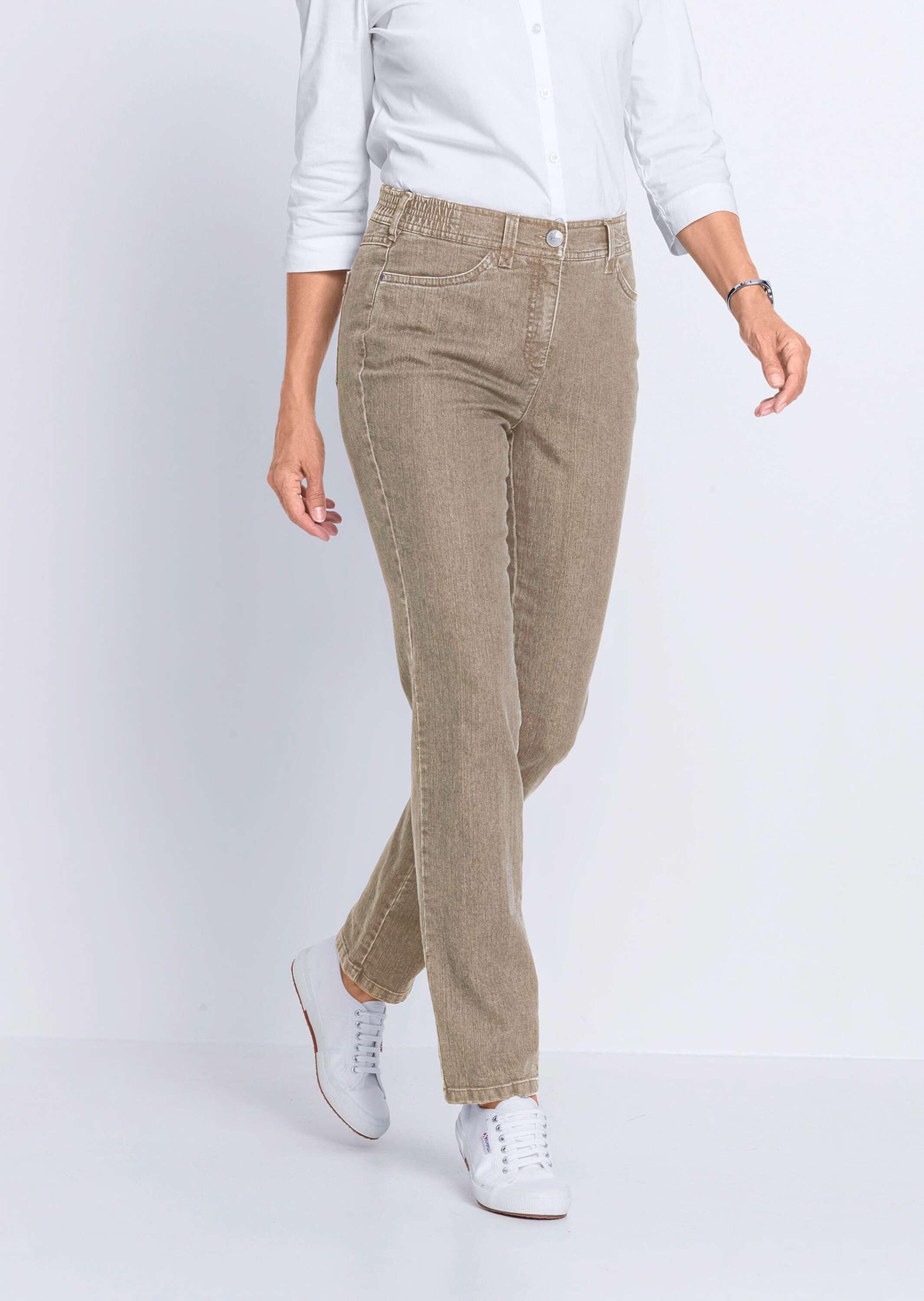 GOLDNER Regular-fit-Jeans "Kurzgröße Klassische Jeanshose Carla" günstig online kaufen