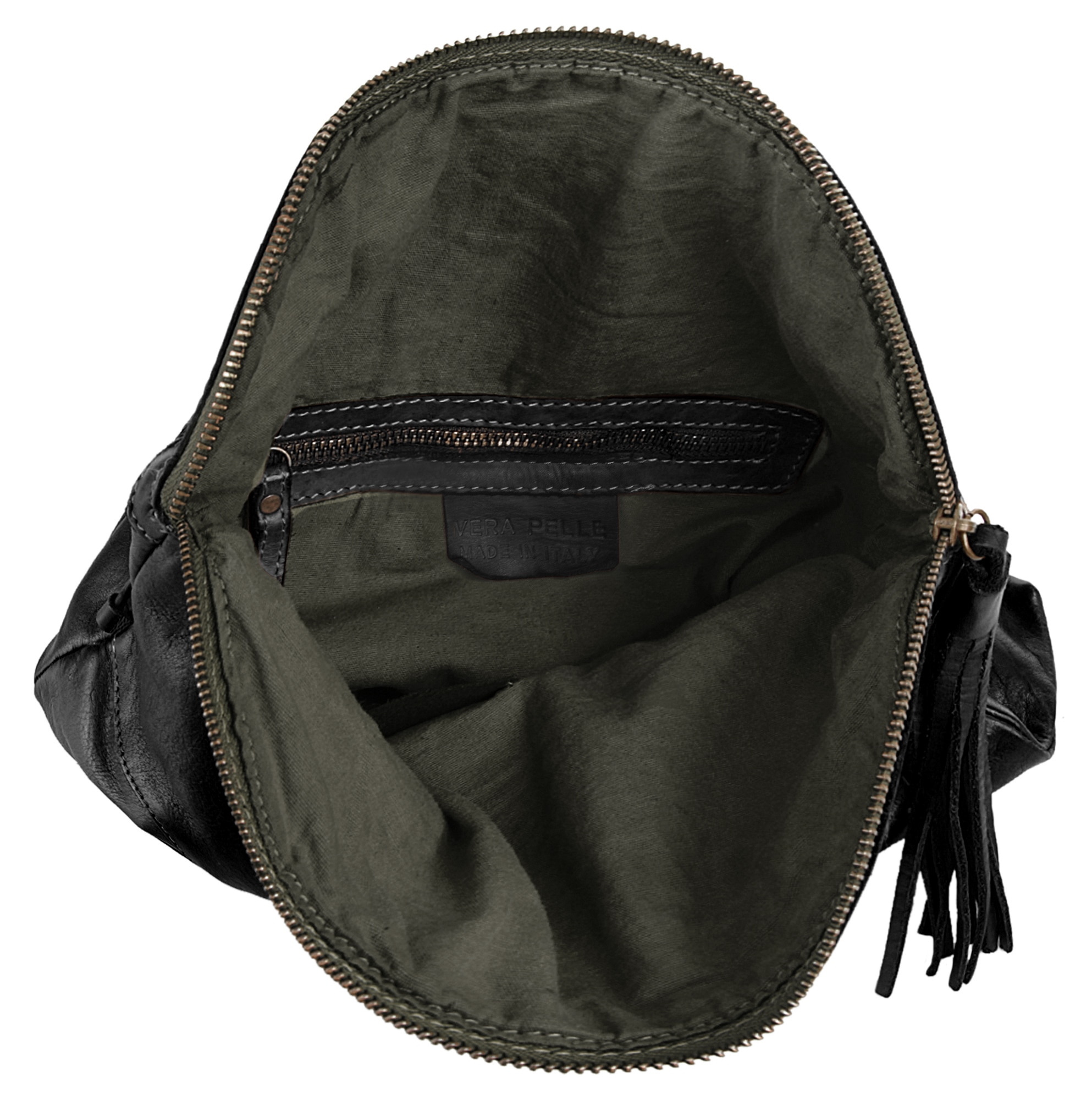 Samantha Look Umhängetasche echt Leder, Made in Italy