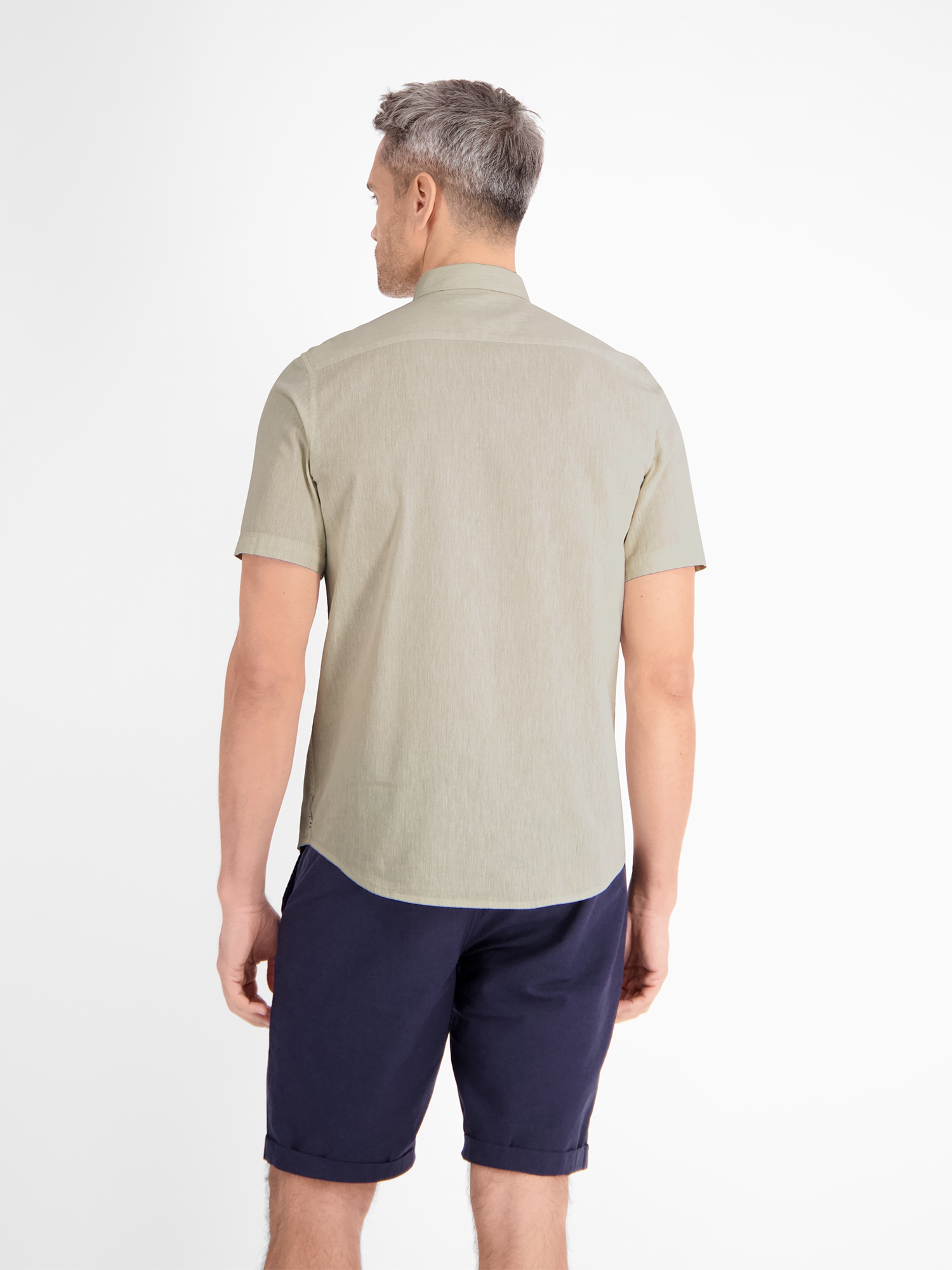 LERROS Kurzarmhemd "Halbarmhemd mit Leinenanteil, unifarben" günstig online kaufen