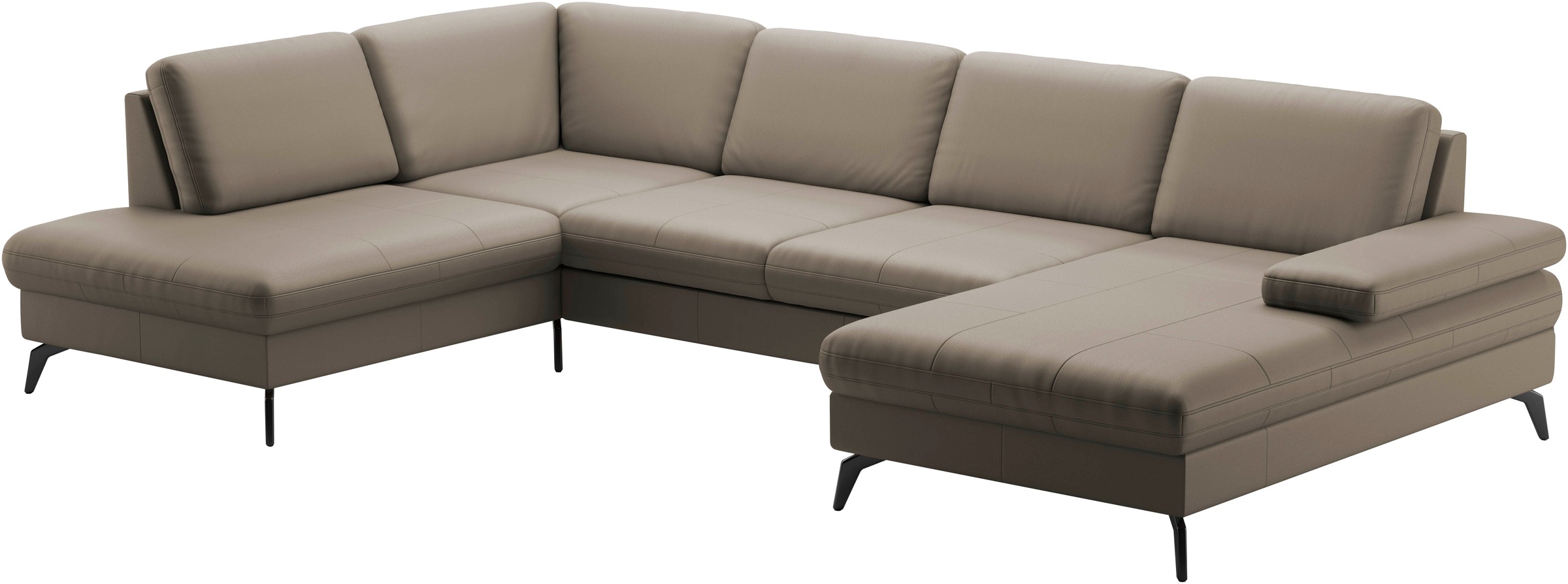 Thumbnail - sit&more Wohnlandschaft "Morris U-Form, inkl. Sitztiefenverstellung" wahlweise mit Armteilverstellung, Bettfunktion & Be...