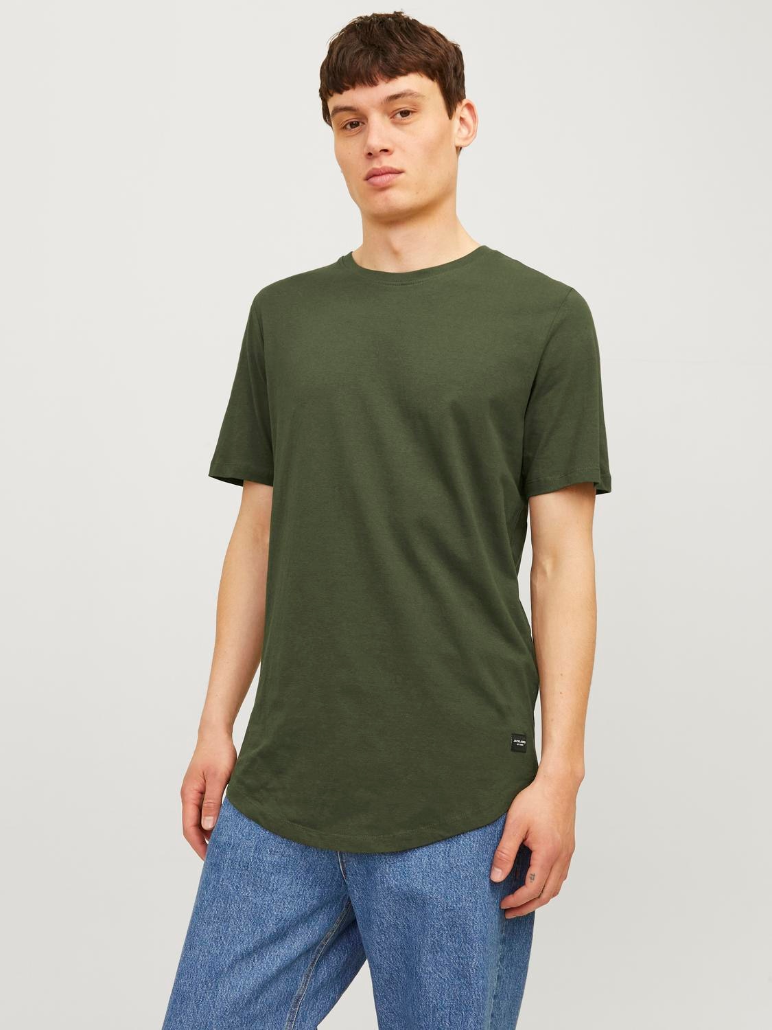 Jack & Jones Herren Rundhals T-Shirt JJENOA Regular Fit 5er Pack günstig online kaufen