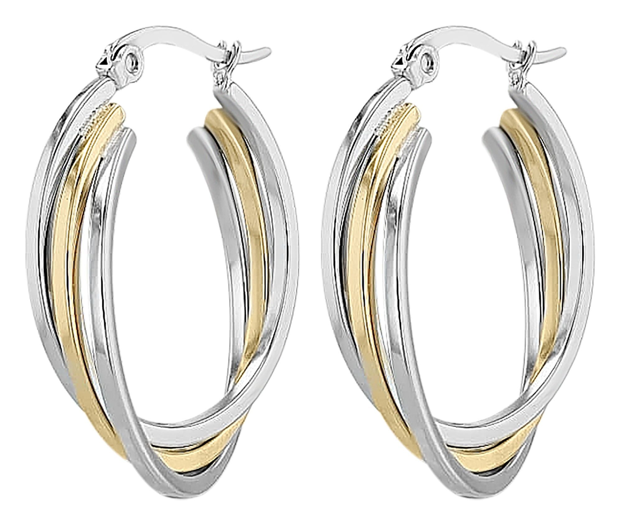 Adelia´s Paar Creolen »Damen Ohrringe – Creole aus Edelstahl« Ideal zum Verschenken – schlicht und stilvoll