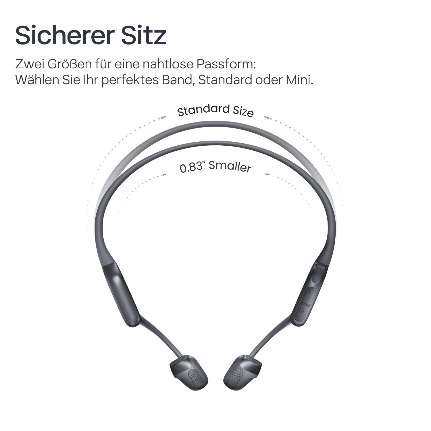 Shokz Open-Ear-Kopfhörer »OpenRun Pro 2 Mini + Cooling Towel«