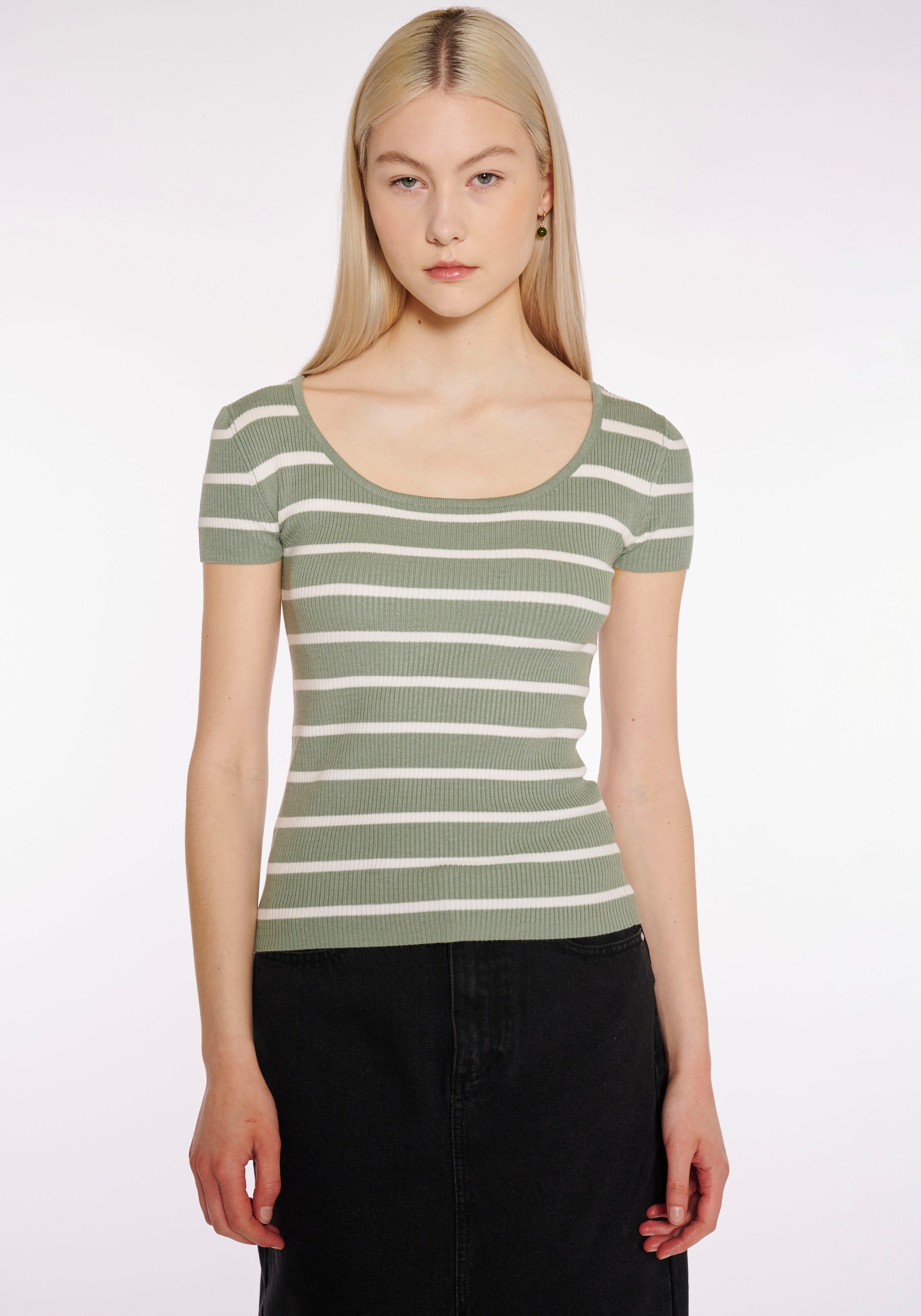 HaILY’S Kurzarmpullover "SS V SK Ky44ra" günstig online kaufen