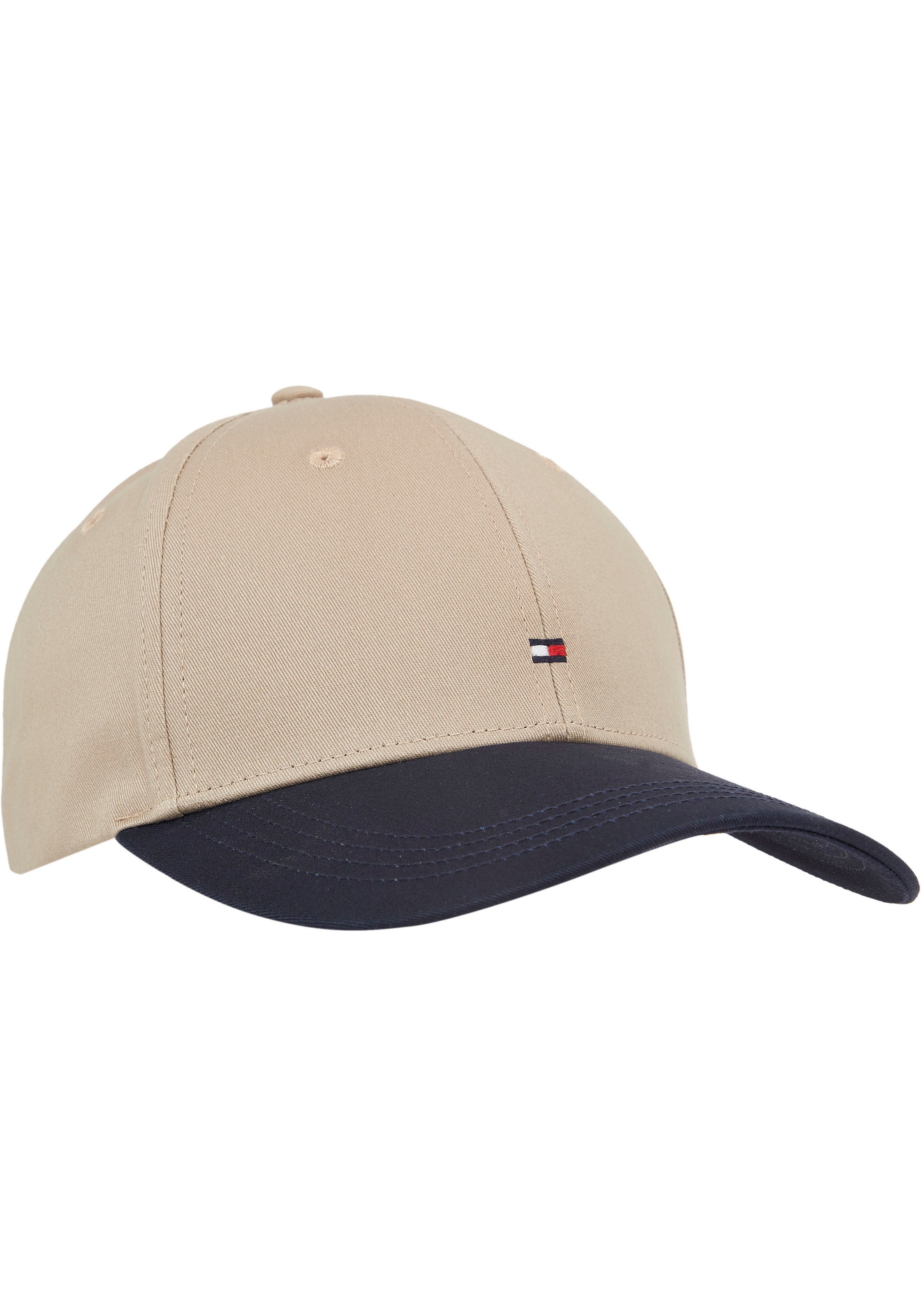 Tommy Hilfiger Baseball Cap »TH FLAG COTTON 6 PANEL CAP«, mit dezenter Labelflag über dem Schild