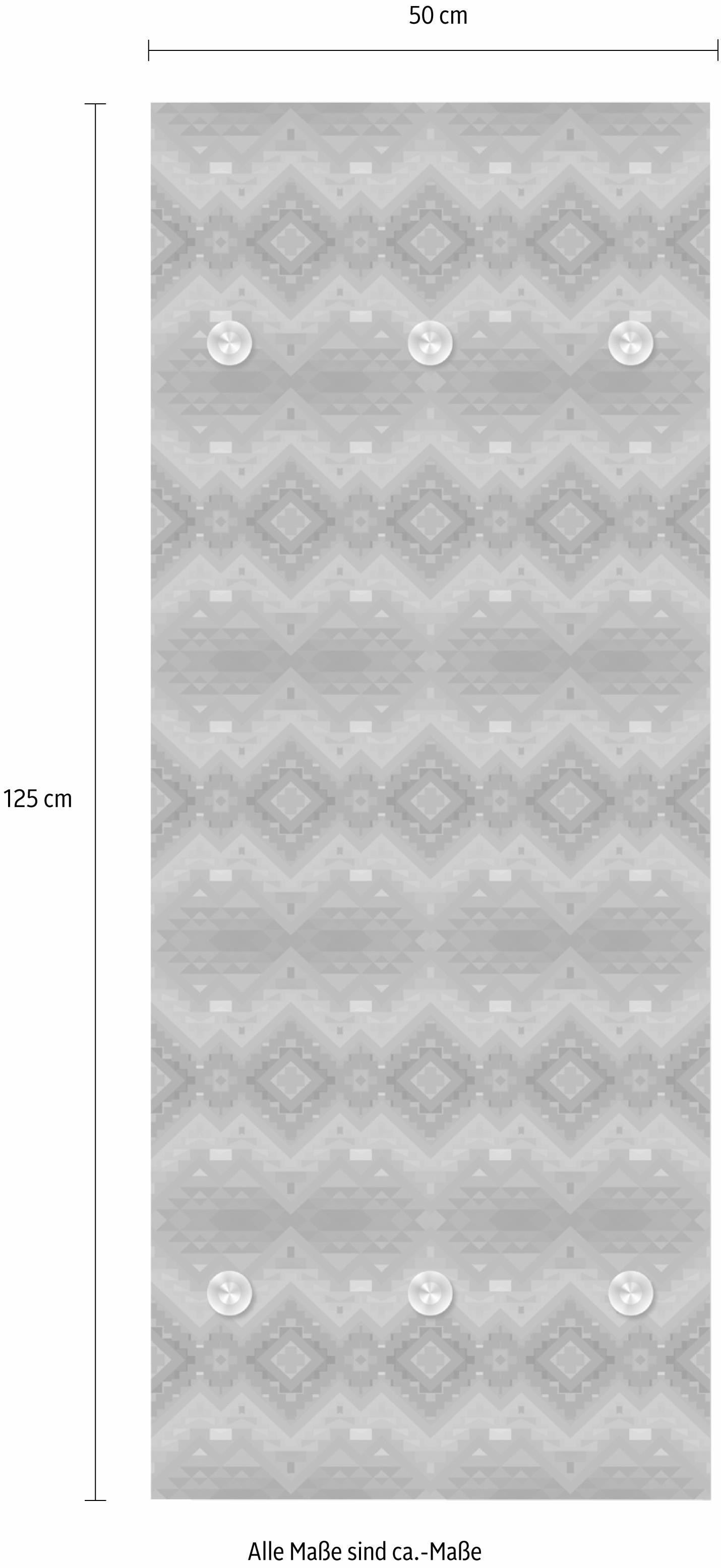 queence Garderobenleiste »Orientalisches Muster«, mit 6 Haken, 50 x 120 cm