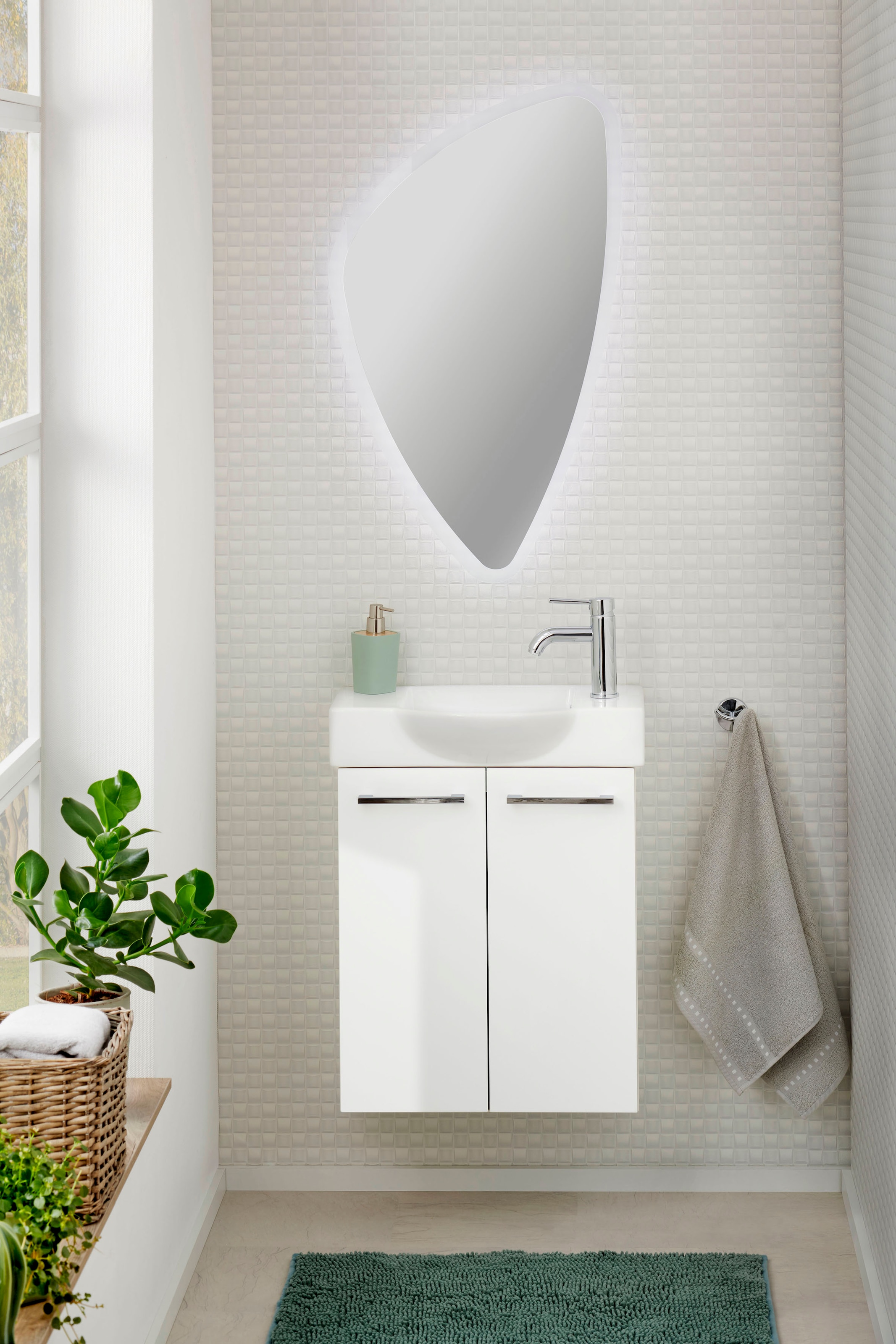 FACKELMANN Waschtisch »SBC«, bestehend aus Becken und Unterbau, Breite ca. 55 cm