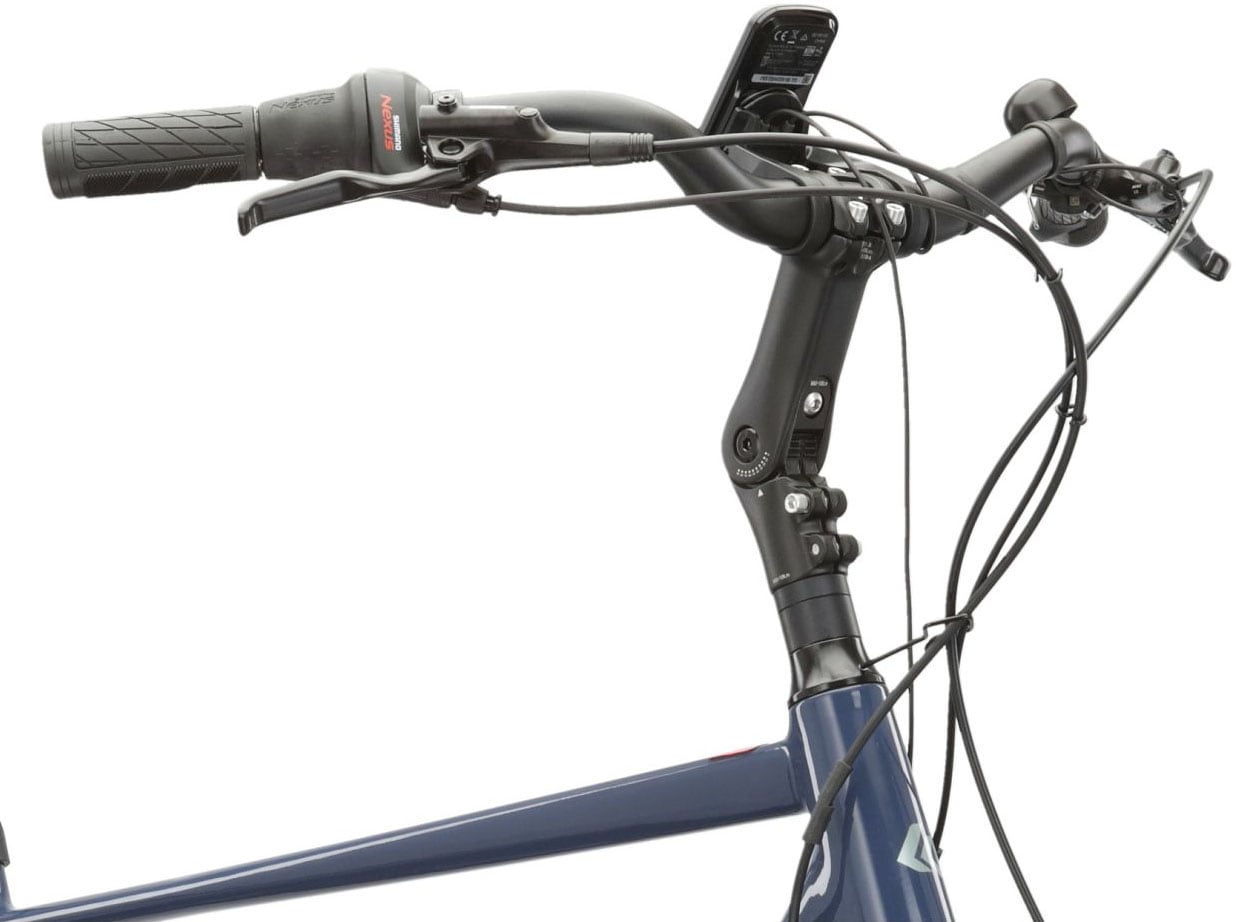 Kross »E-Citybike Sentio Hybrid 4.0 28 Zoll blau« 7 Gang Shimano NEXUS Schaltwerk Nabenschaltung Mittelmotor 250 W Pedelec, Elektrofahrrad für Damen und Herren