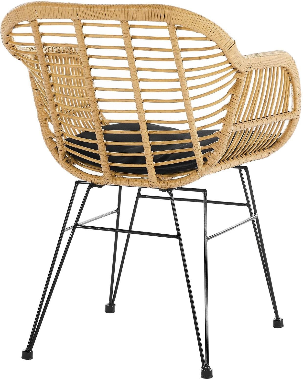 SalesFever Stuhl, (Set), 2 St., aus wetterfestem Kunststoffgeflecht in  Rattanoptik kaufen | BAUR