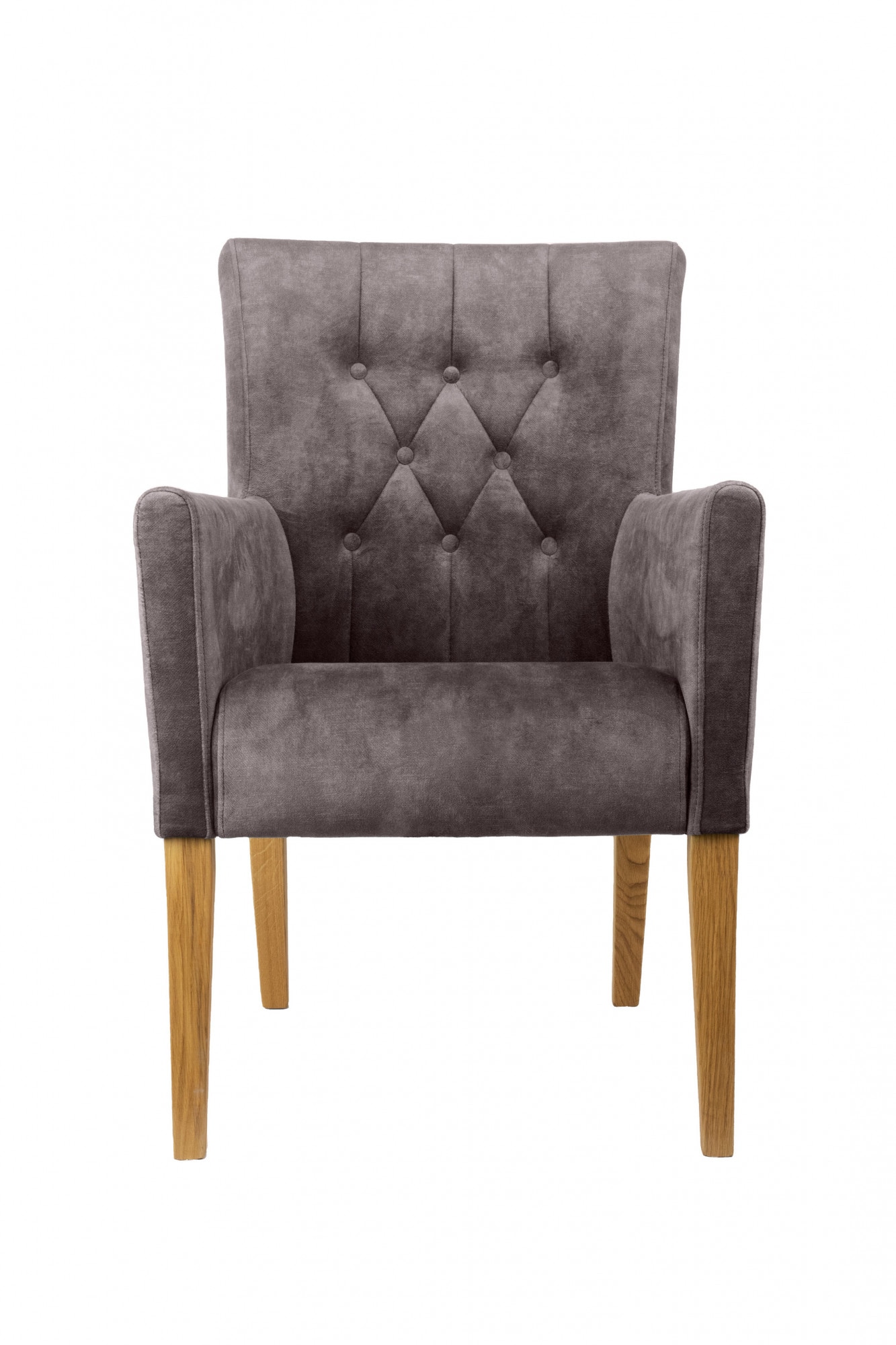 Home affaire Armlehnstuhl "Cortega Esszimmerstuhl mit Knopfheftung" () 1 St günstig online kaufen