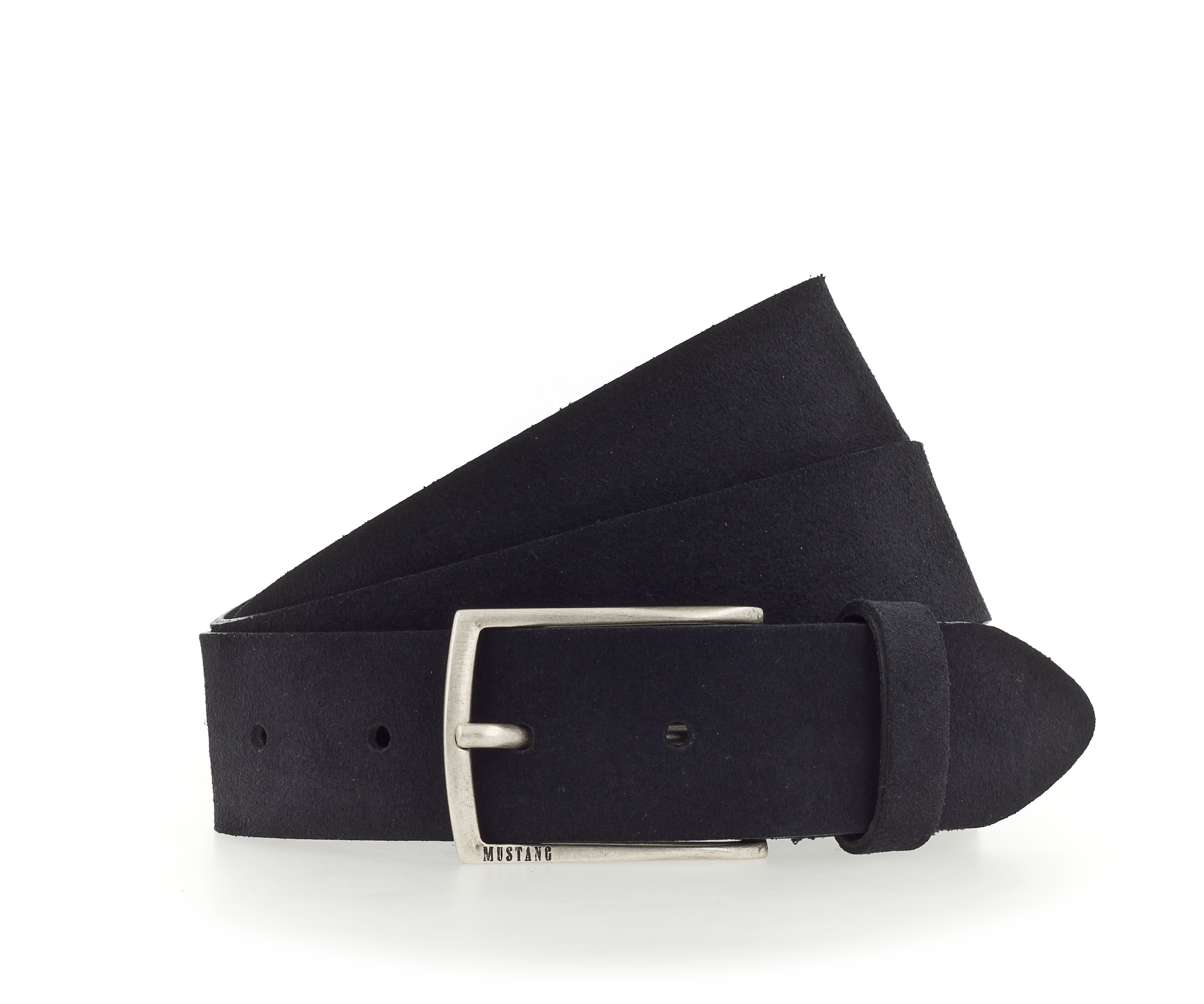 MUSTANG Ledergürtel ""Landon"" Genarbtes Vollleder mit Glanz, 3,5 cm günstig online kaufen