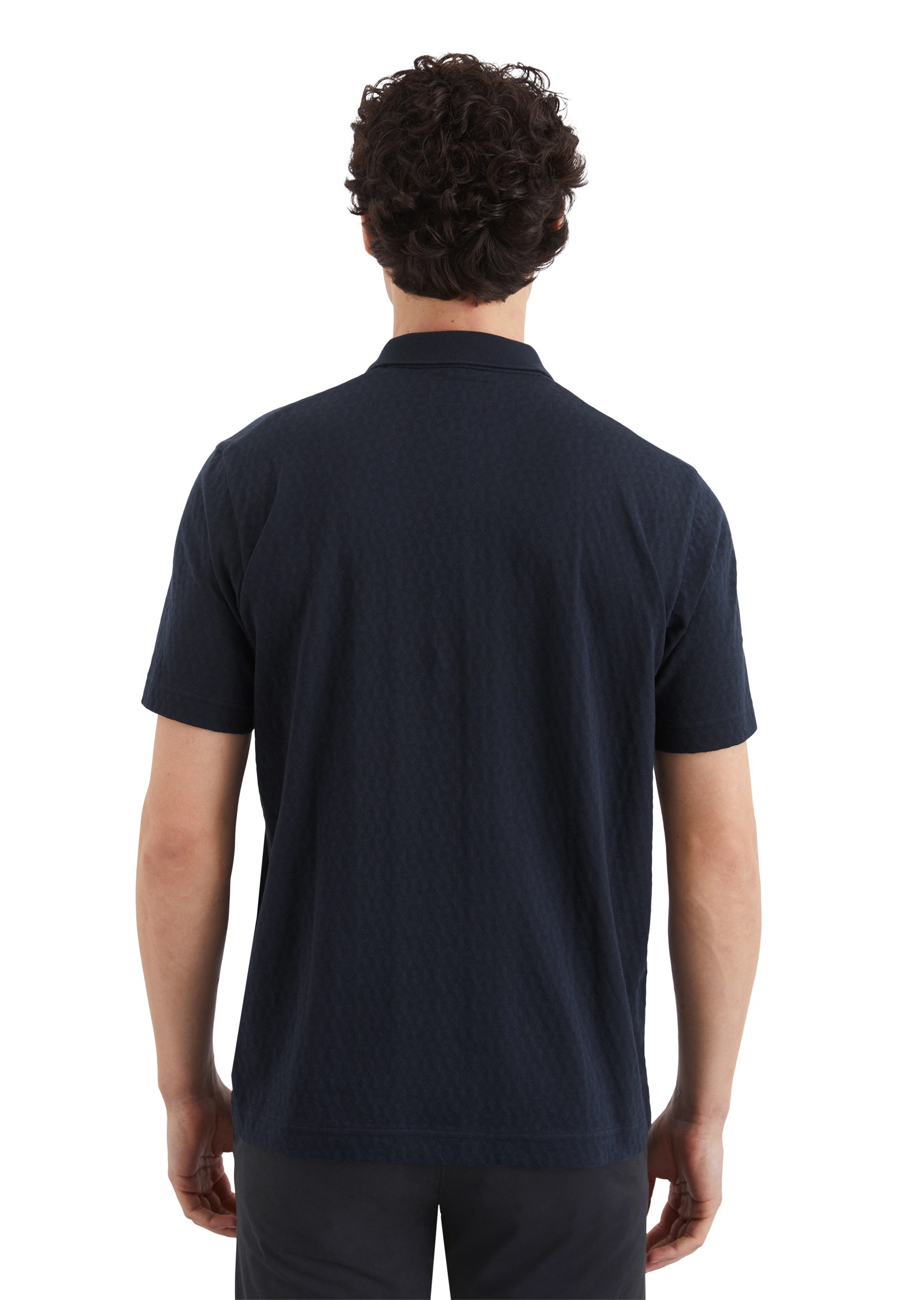 Marc O'Polo Poloshirt »mit Dreiecks-Struktur«