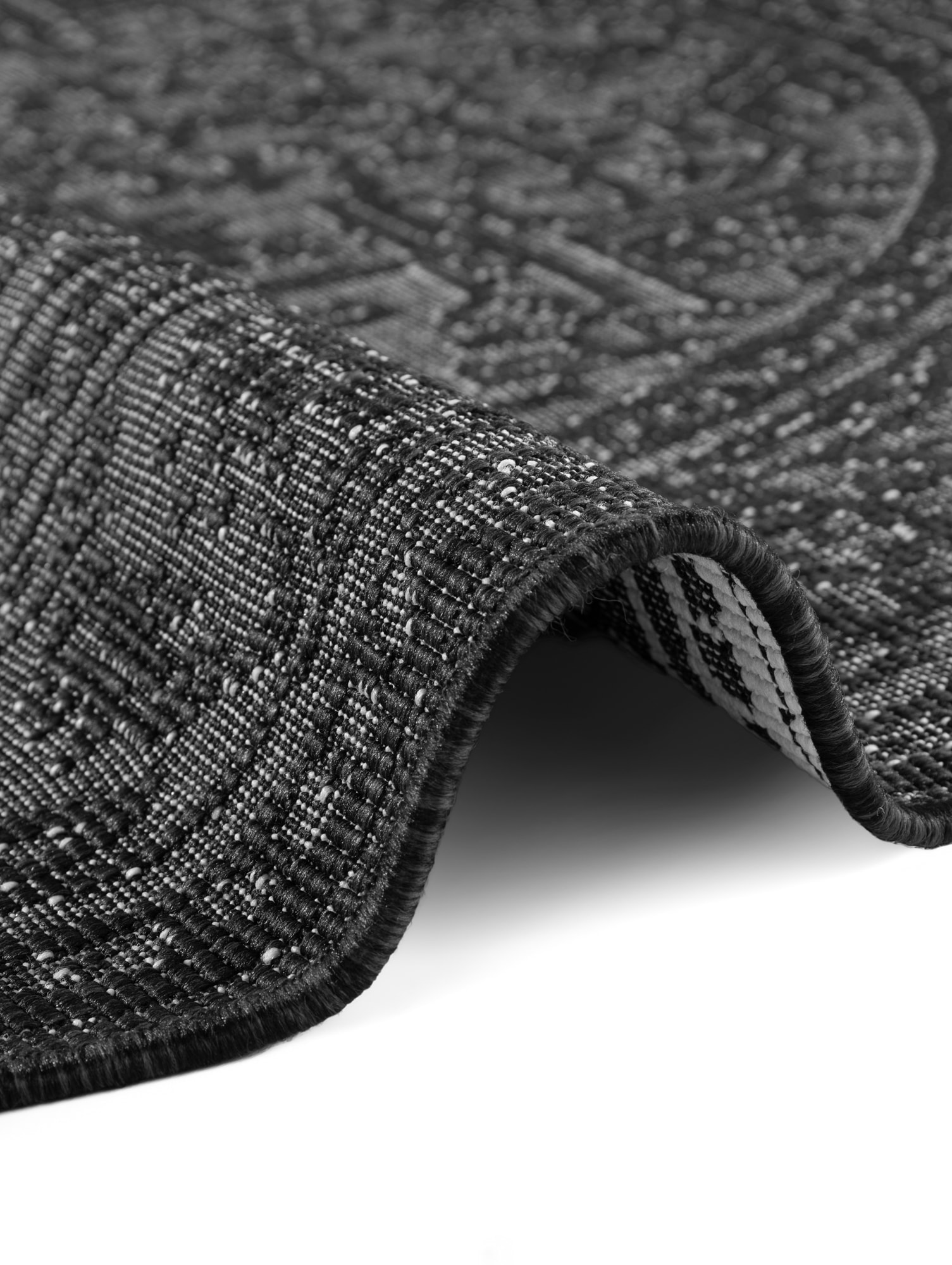 NORTHRUGS Outdoorteppich »Kona Wendeteppich«, rund, 5 mm Höhe, In und Outdoor, Flachgewebe, wetterfest, pflegeleicht, robust