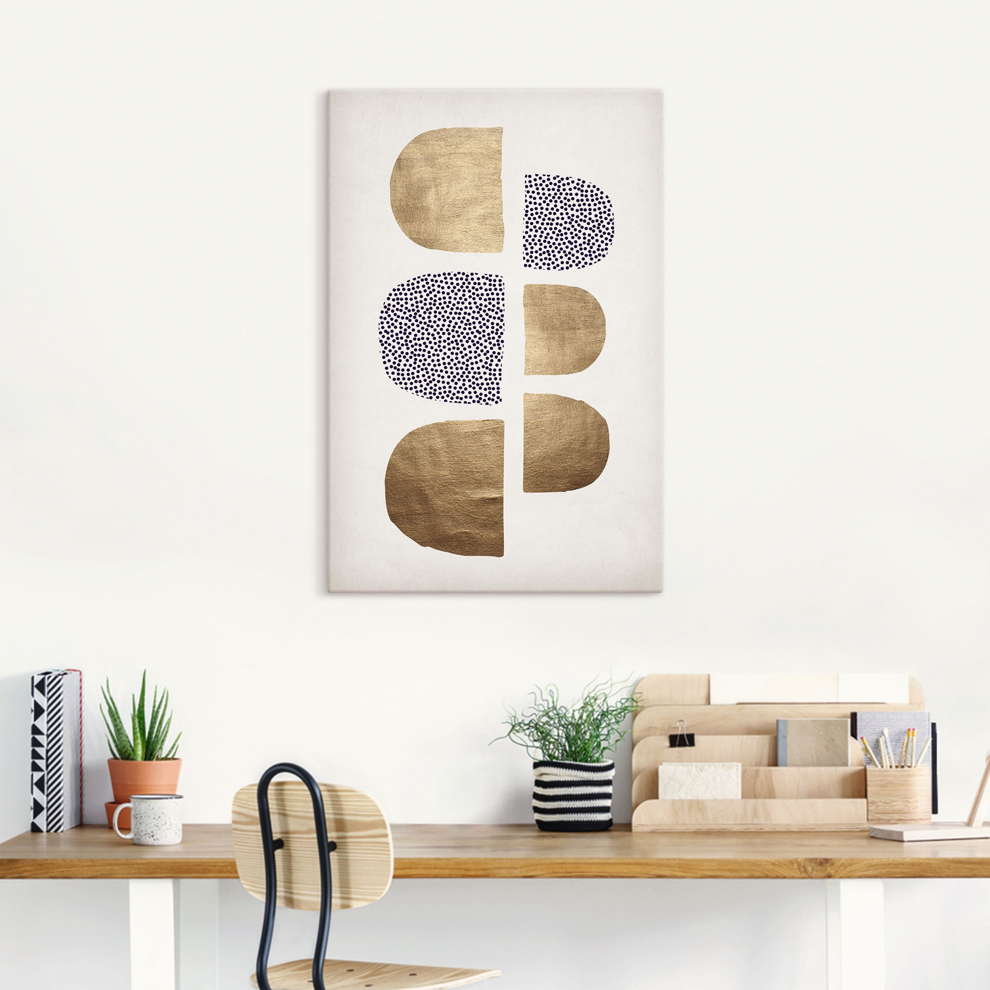 Artland Leinwandbild »Geometrische Abstracta«, Muster, (1 St.), auf Keilrahmen gespannt