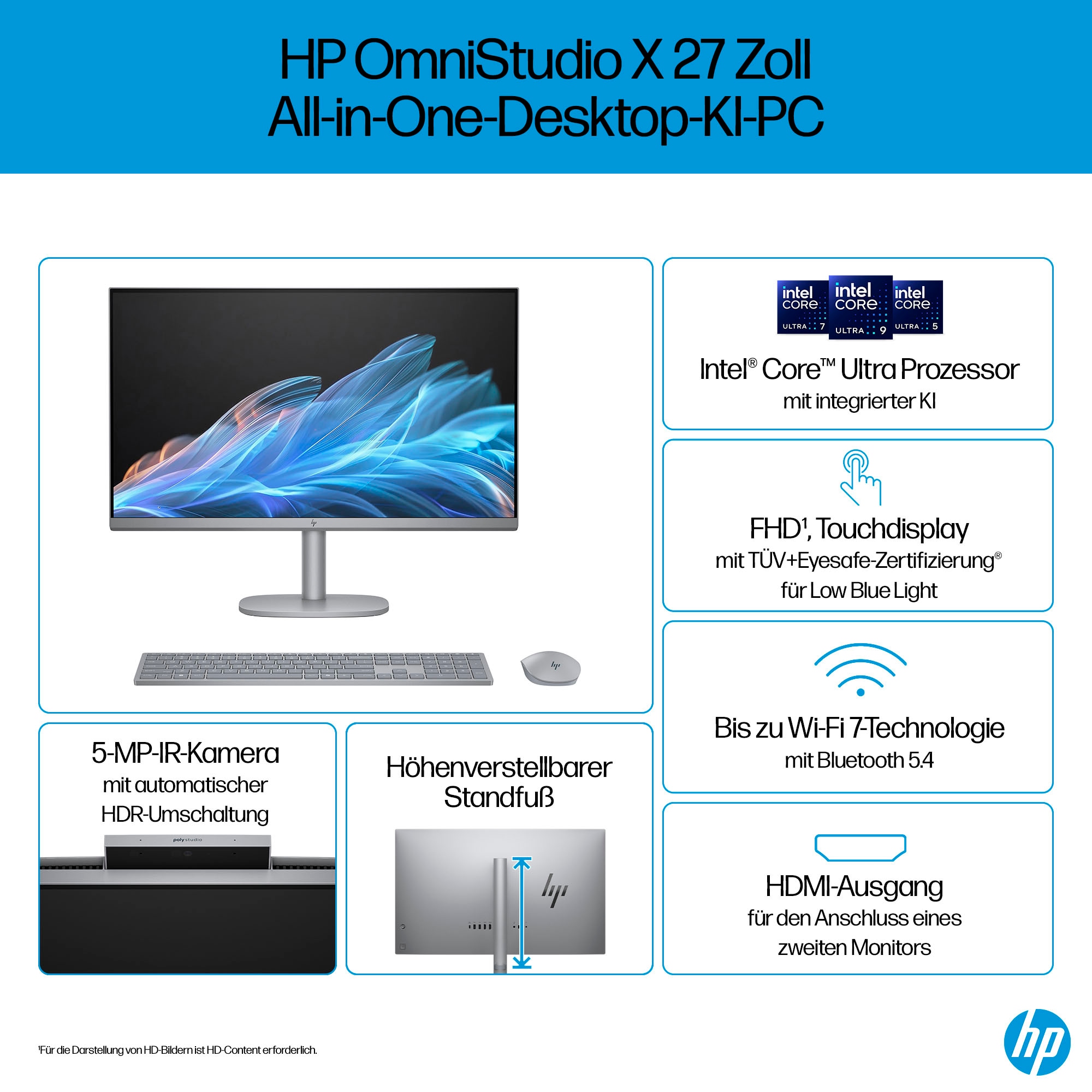 HP All-in-One PC »OmniStudio X 27-cs1076ng«