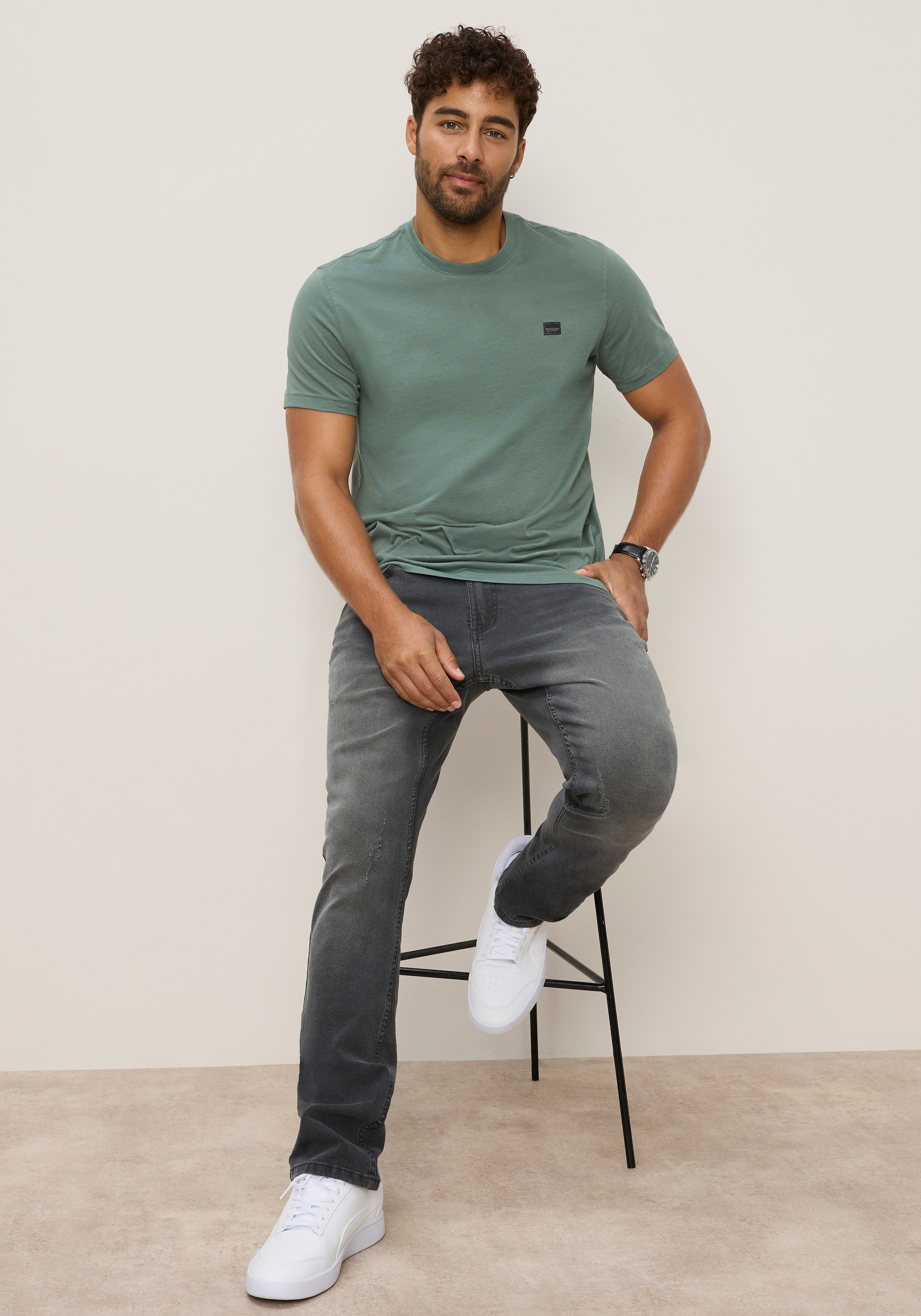 Bruno Banani T-Shirt Set, 2 im 2-teiligen Set, mit Rundhalsausschnitt, unifarben