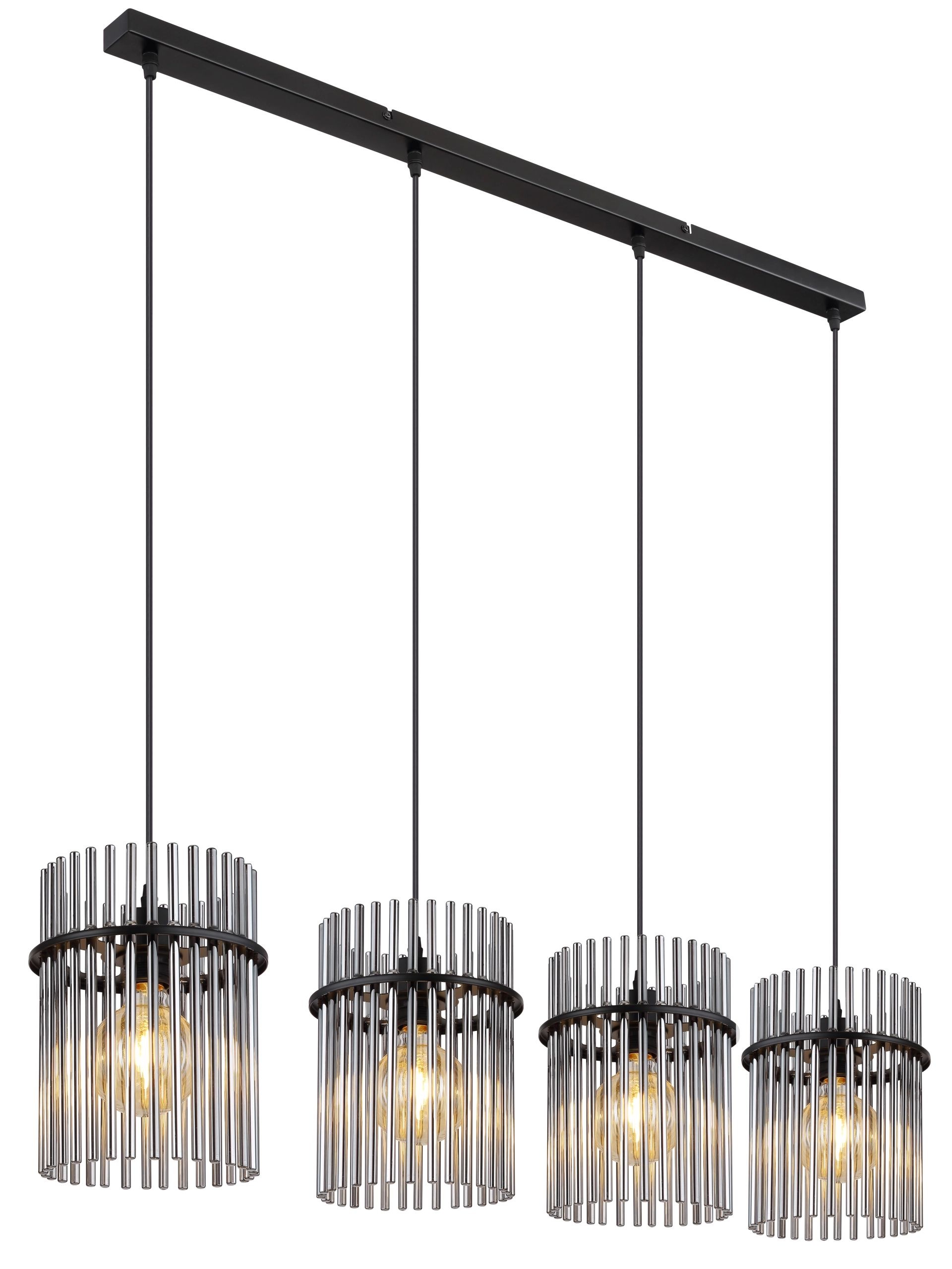 GLOBO LIGHTING Pendelleuchte »GORLEY«, Leuchtmittel E27 | ohne Leuchtmittel, Design Glasstäbe, Deckenlampe, Wohnzimmer, Esszimmer, Hängeleuchte