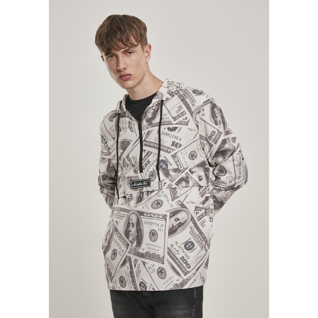 MisterTee Allwetterjacke »MisterTee Herren Mister Tee Dollar Windbreaker«, (1 St.), ohne Kapuze