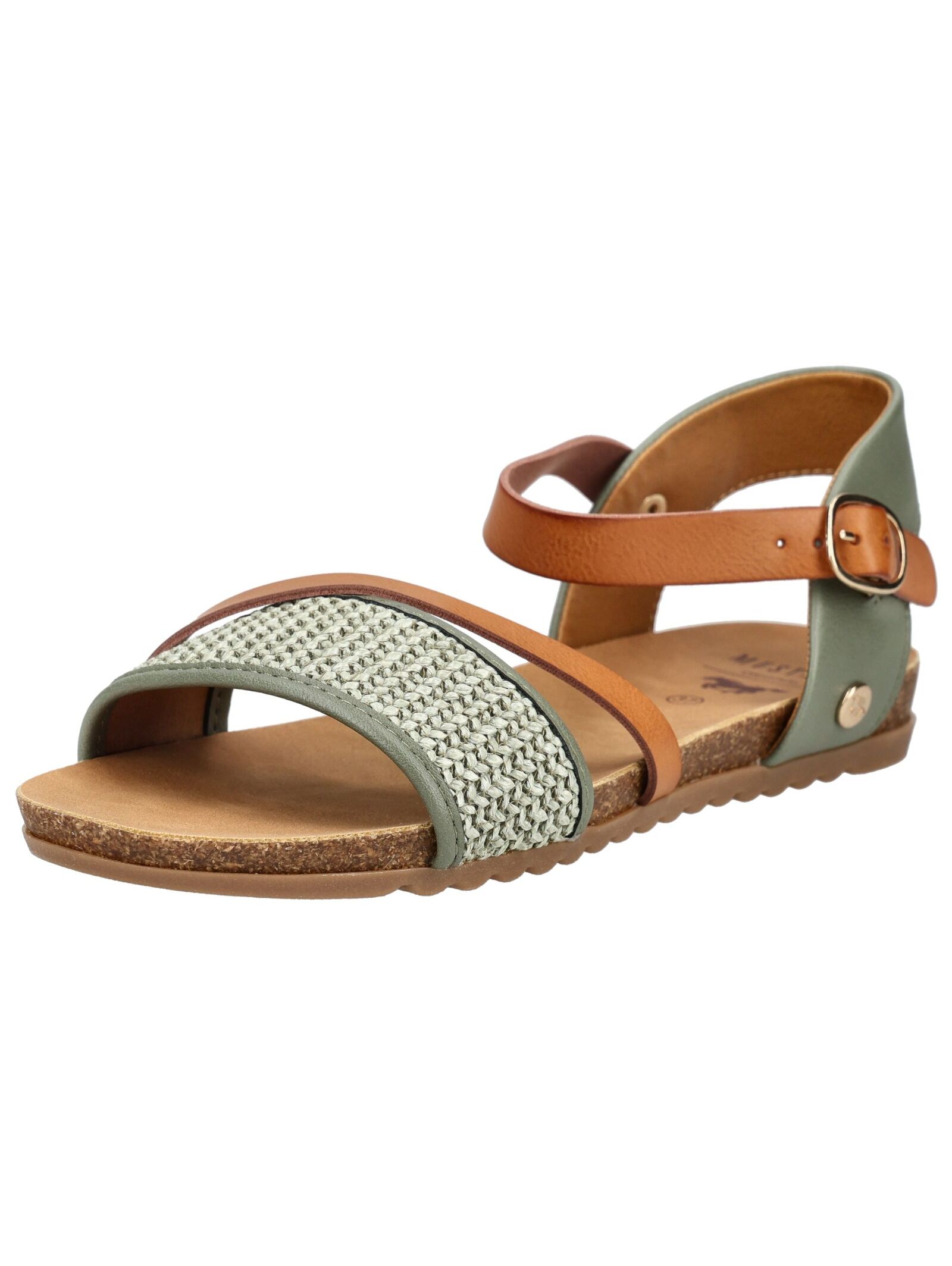 Mustang Shoes Riemchensandale "Mustang Shoes Sandalen Lederimitat/Textil"