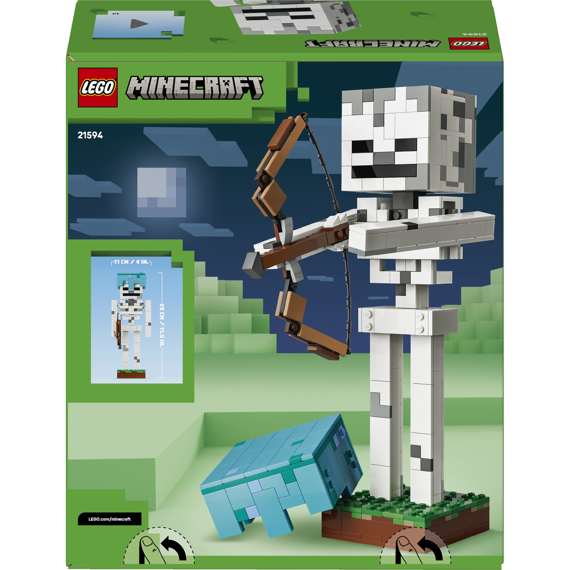 LEGO® Konstruktionsspielsteine »Das Skelett (21594), LEGO Minecraft« Made in Europe