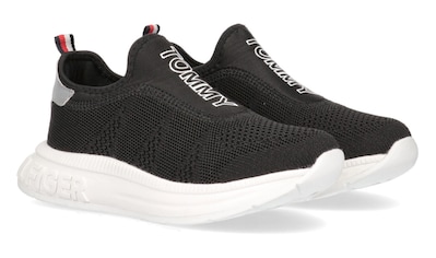 Tommy Hilfiger Slip-On Sneaker »LOW CUT SNEAKER«, mit zwei gestreiften Anziehlaschen kaufen