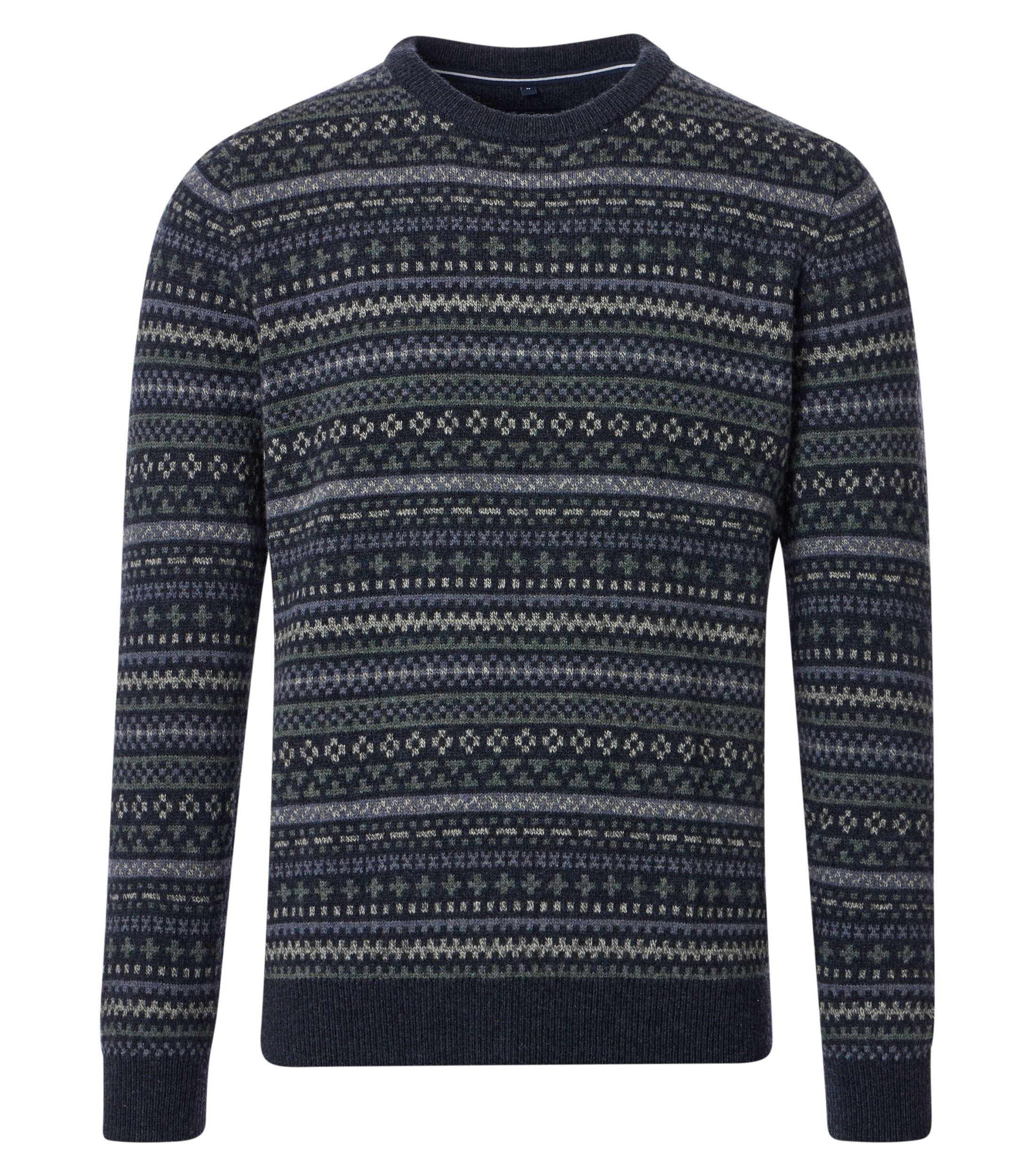 CASAMODA Strickpullover "CASAMODA Pullover Print" günstig online kaufen
